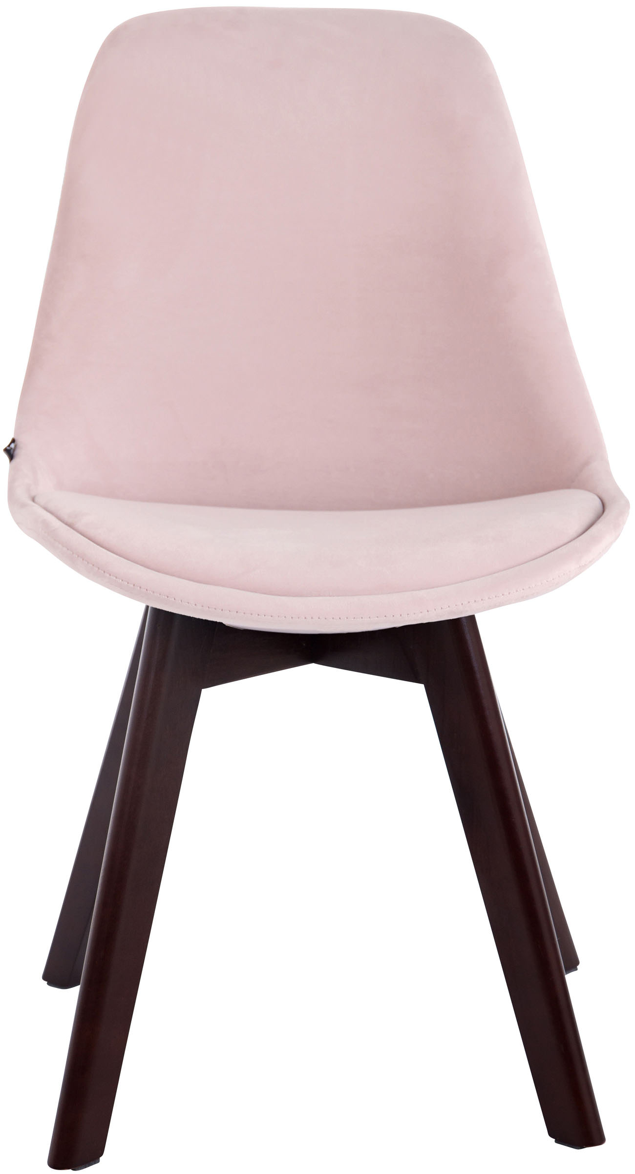 Set de 4 sillas de comedor Borneo tapizadas en terciopelo