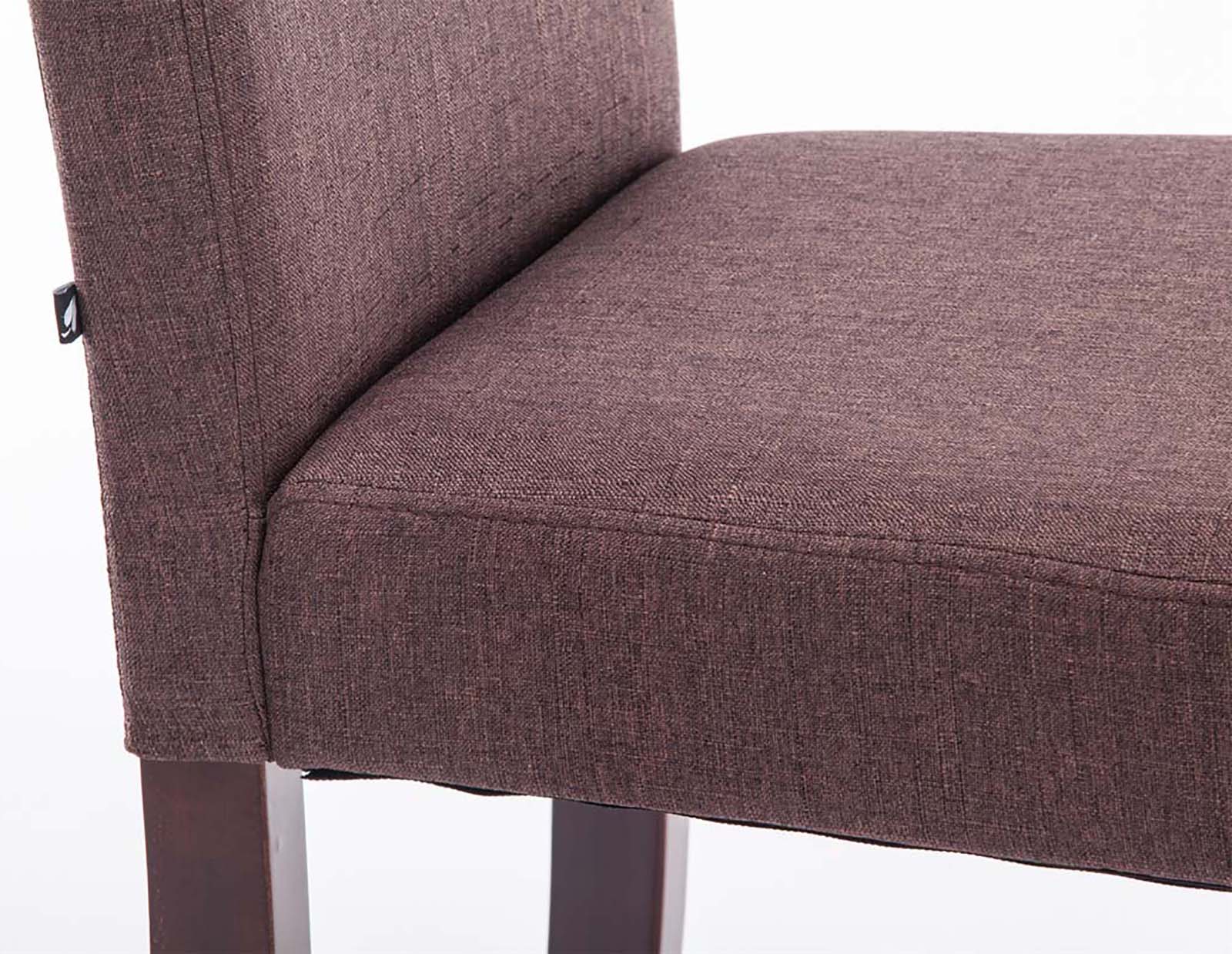 Juego de 2 sillas de comedor Ina de tela