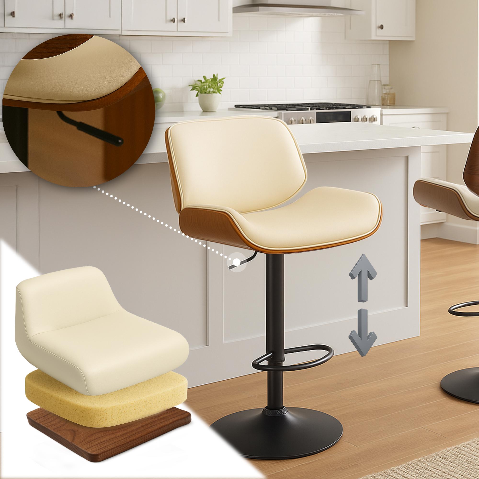 Taburete de bar Beverley en polipiel