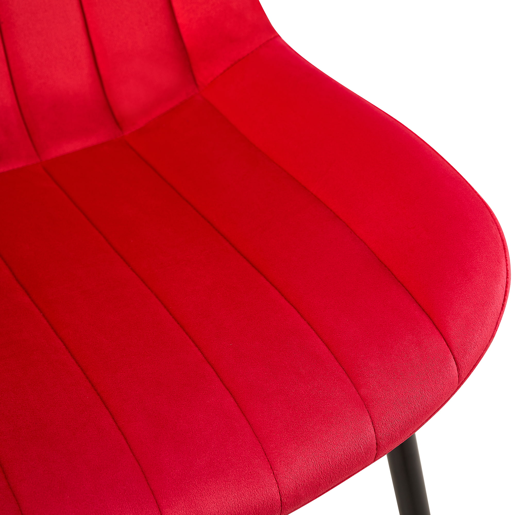 Set de 2 Sillas de comedor Rahden en terciopelo