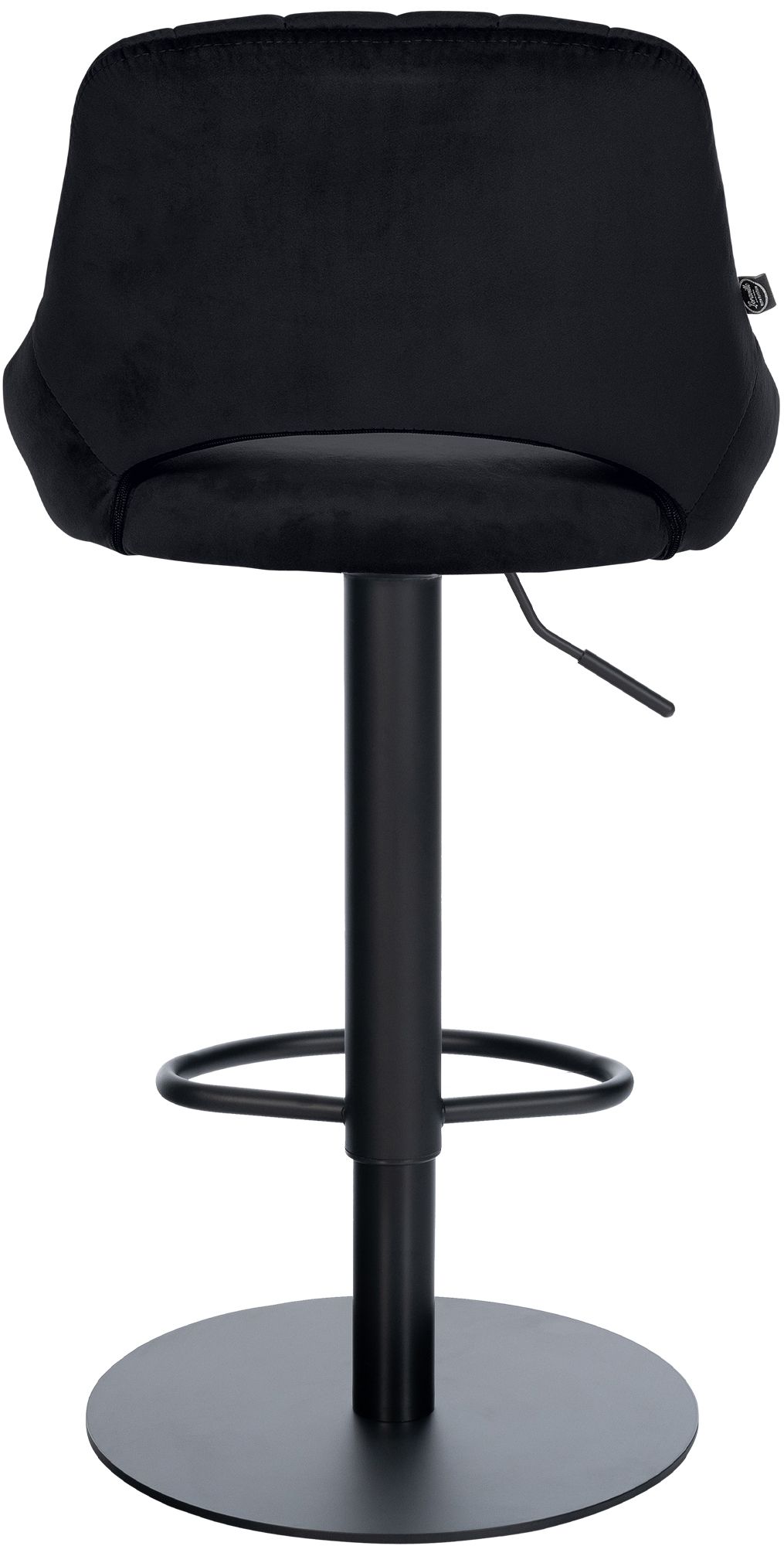 Taburete de bar Milet negro con base extra pesada