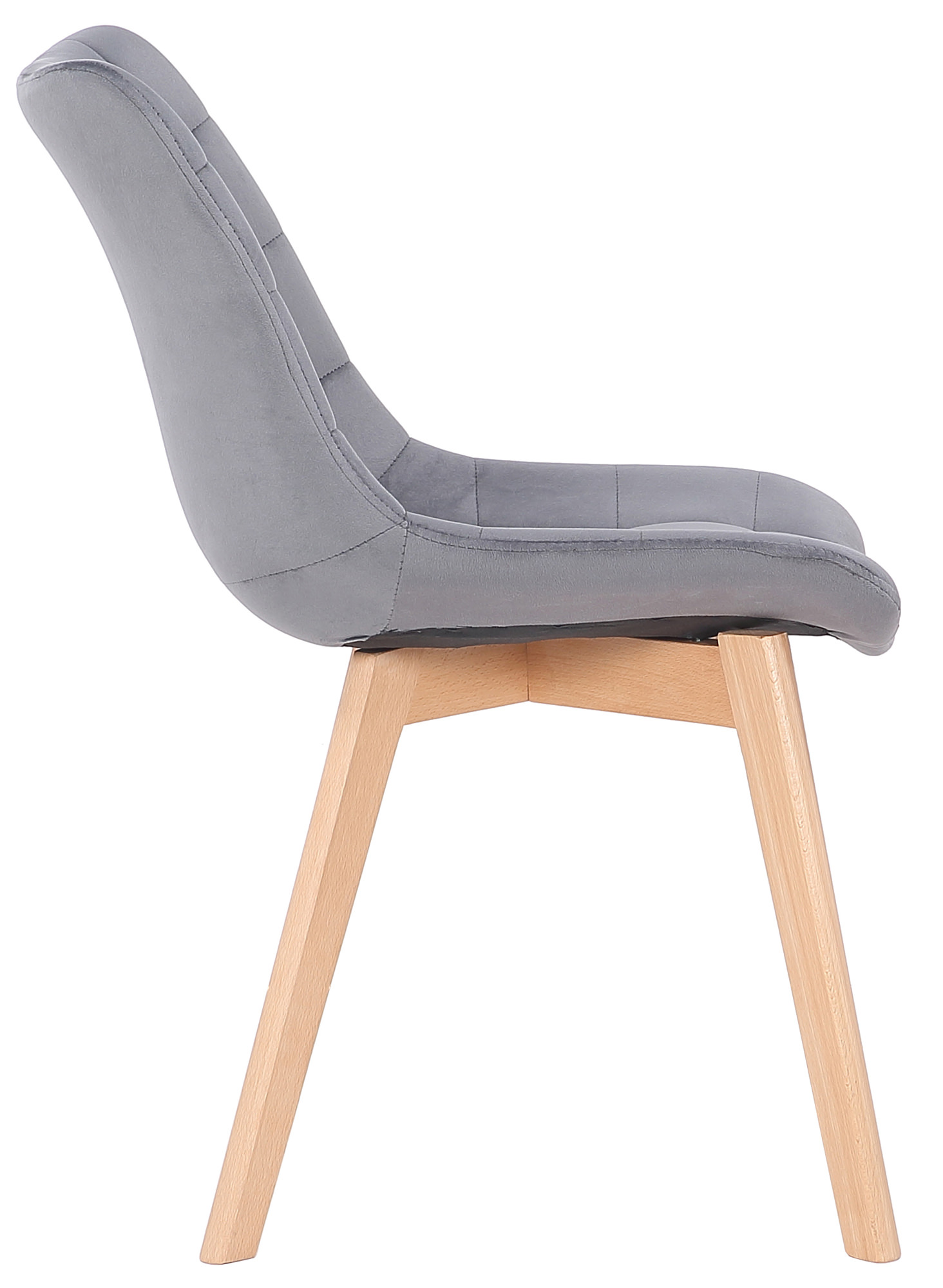 Silla de comedor Passaic en terciopelo