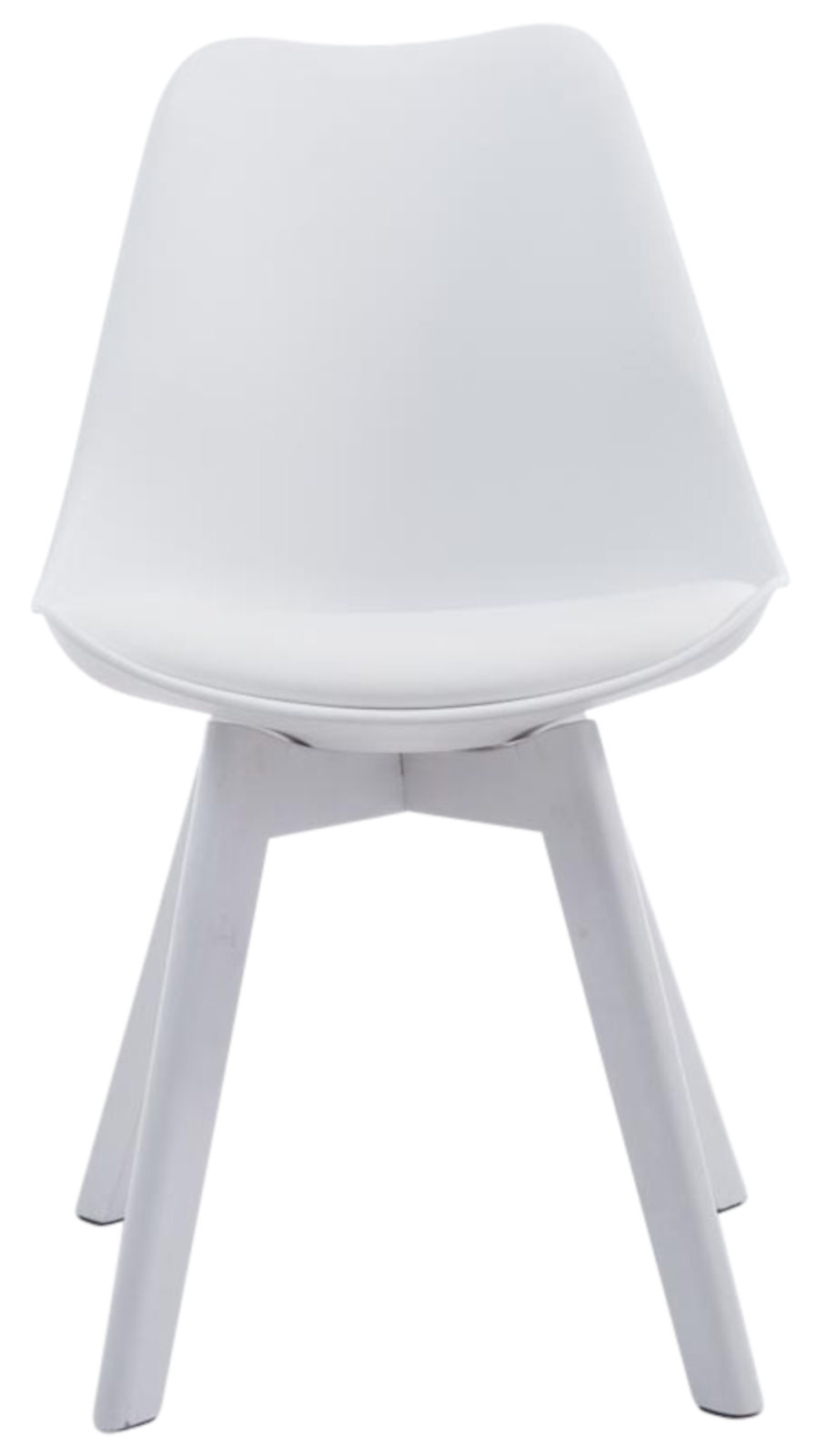 Set de 4 sillas de comedor Borneo en polipiel