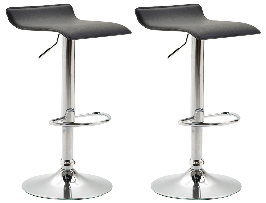 Set De 2 Taburetes Dyn V2 En Simil Cuero