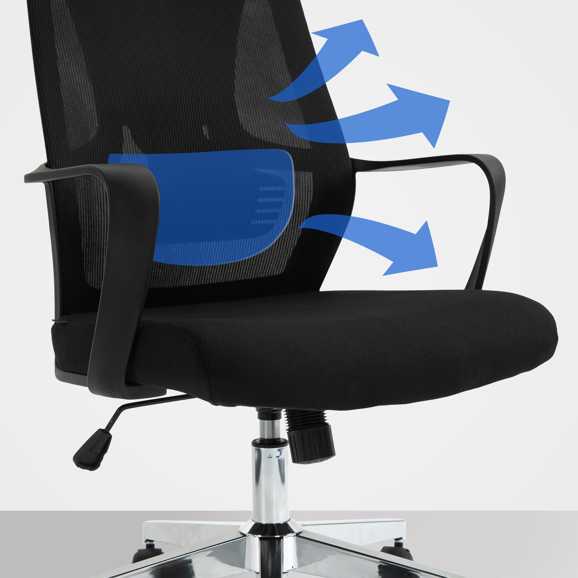 Silla de oficina Kanab con reposacabezas