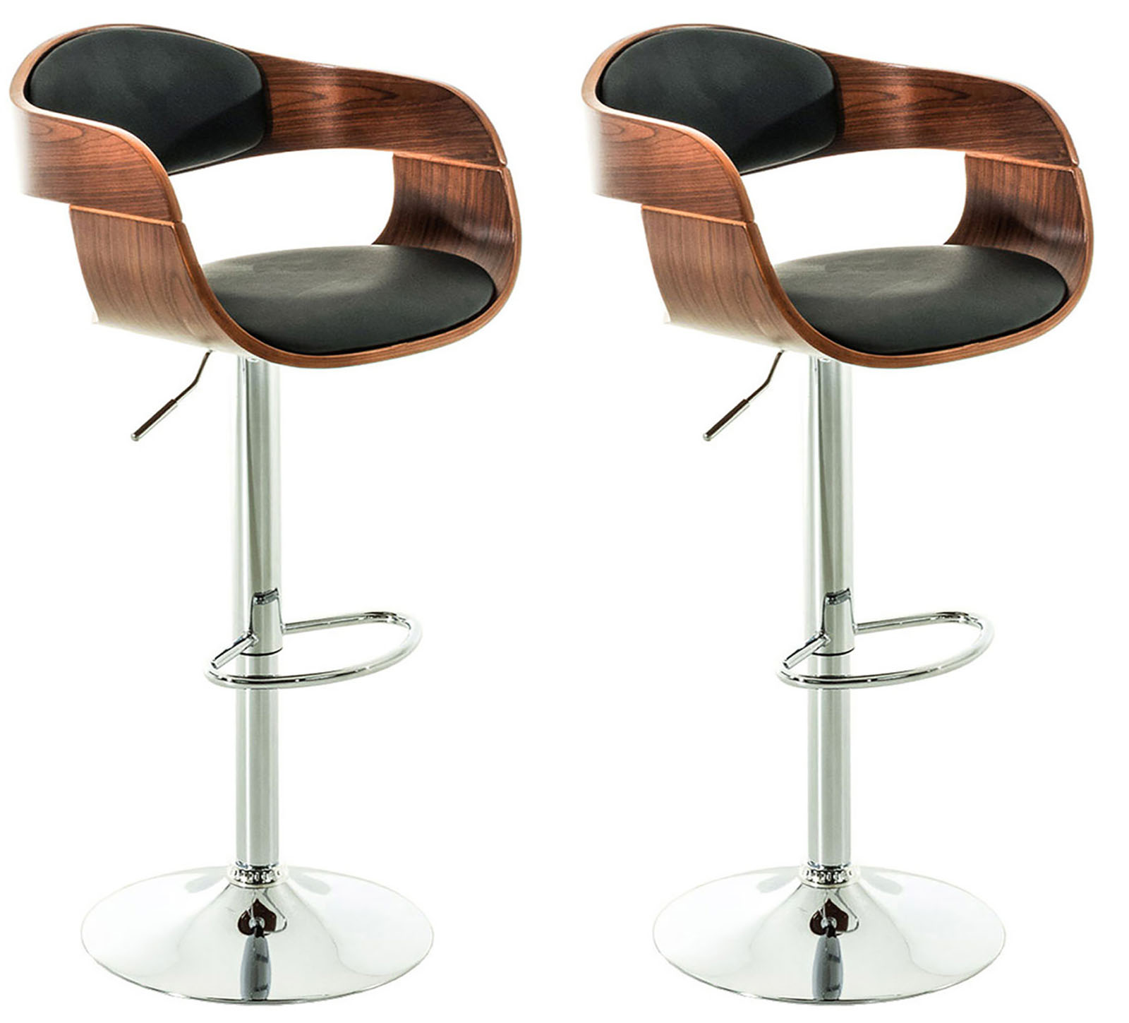 Set De 2 Taburetes Kingston En Simil Cuero