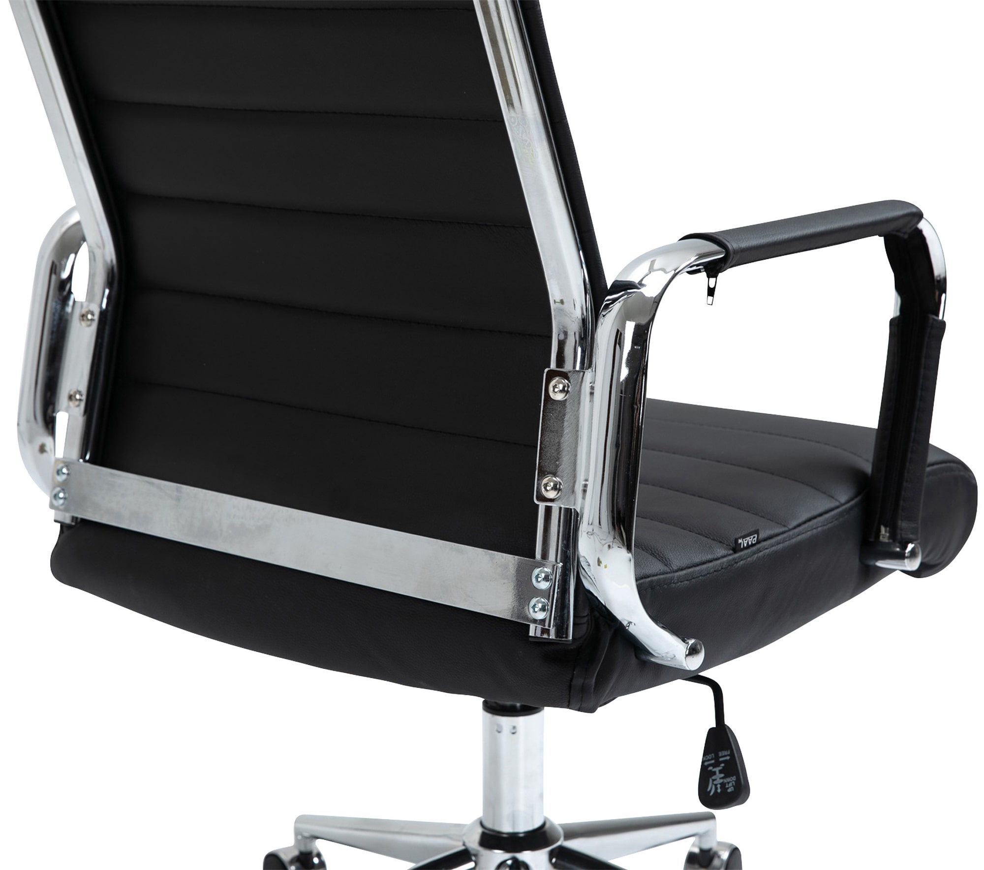 Silla de oficina Kolumbus de cuero auténtico