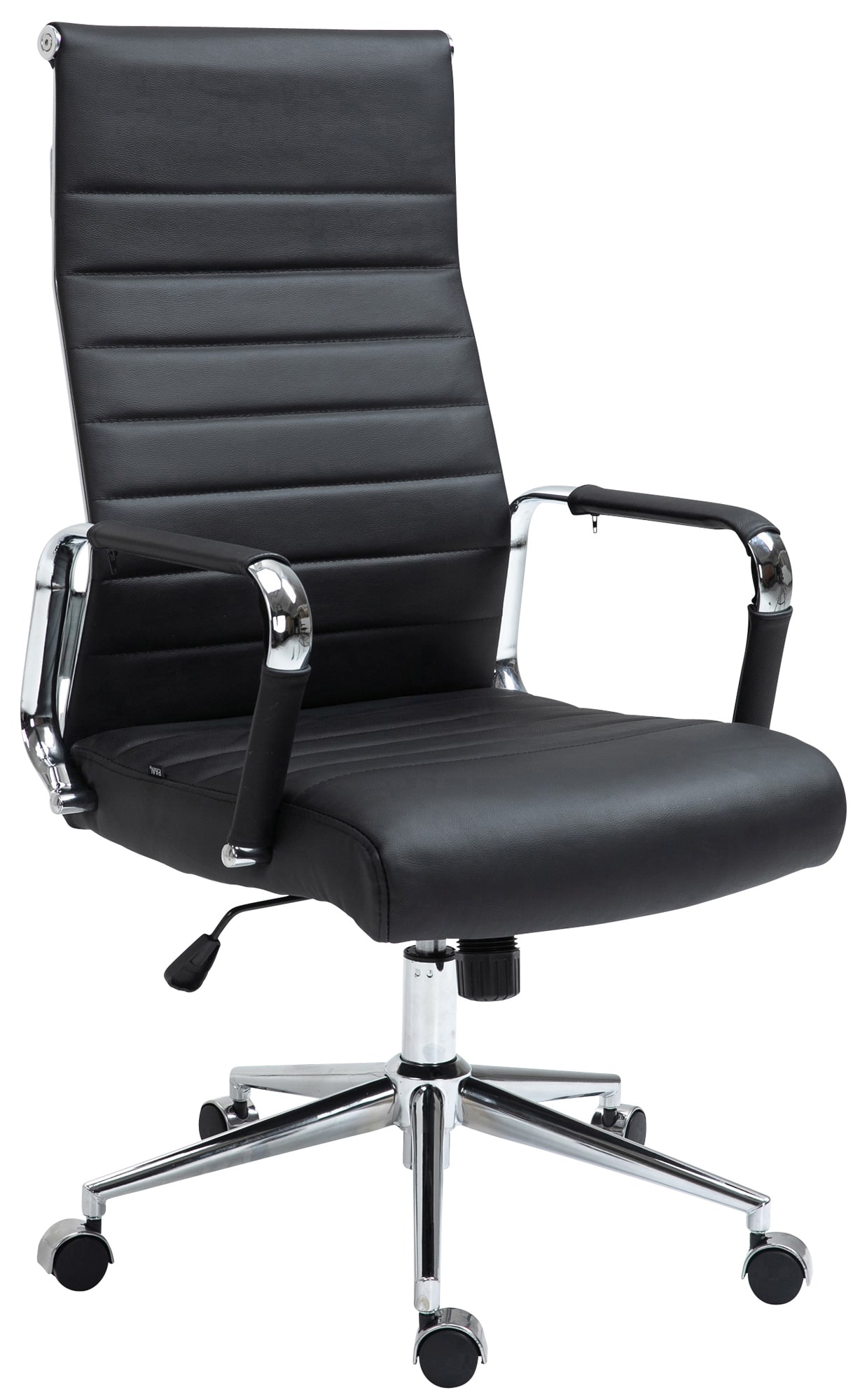 Silla de oficina Kolumbus de cuero auténtico