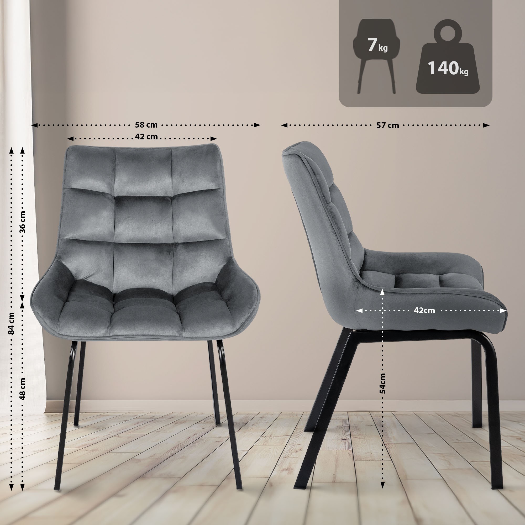 Silla de comedor Saranda