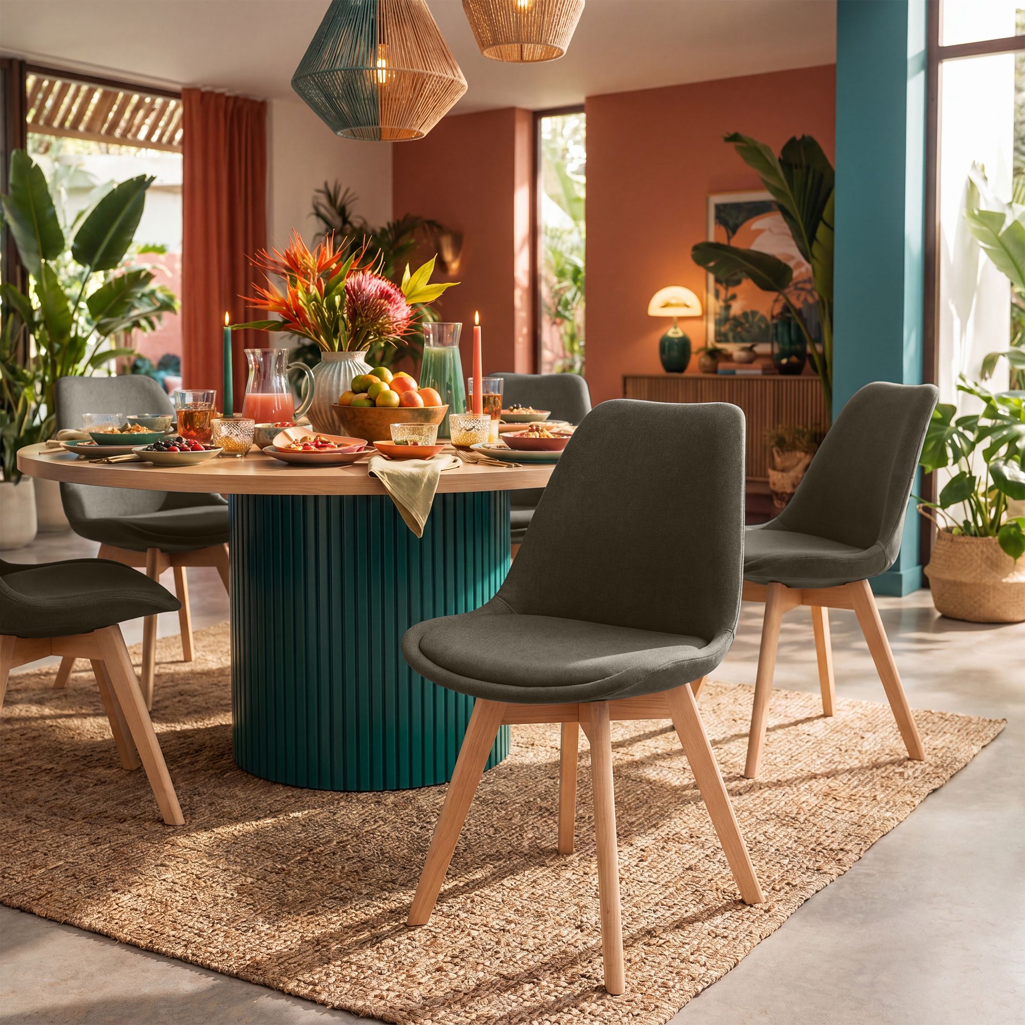 Silla de comedor Linares elegante, cómoda y fácil de limpiar Ideal para tu hogar