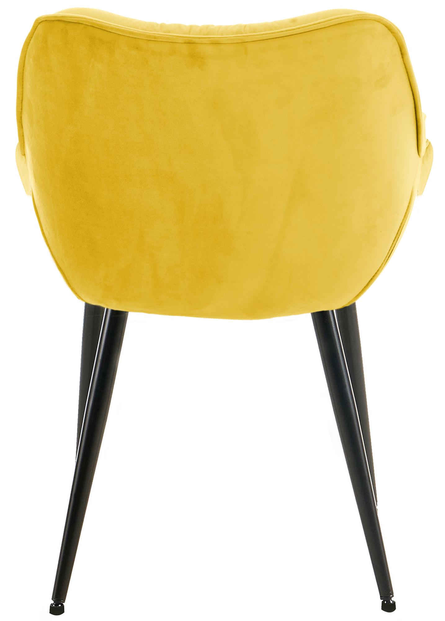 Set de 2 Sillas de comedor Tanna en terciopelo