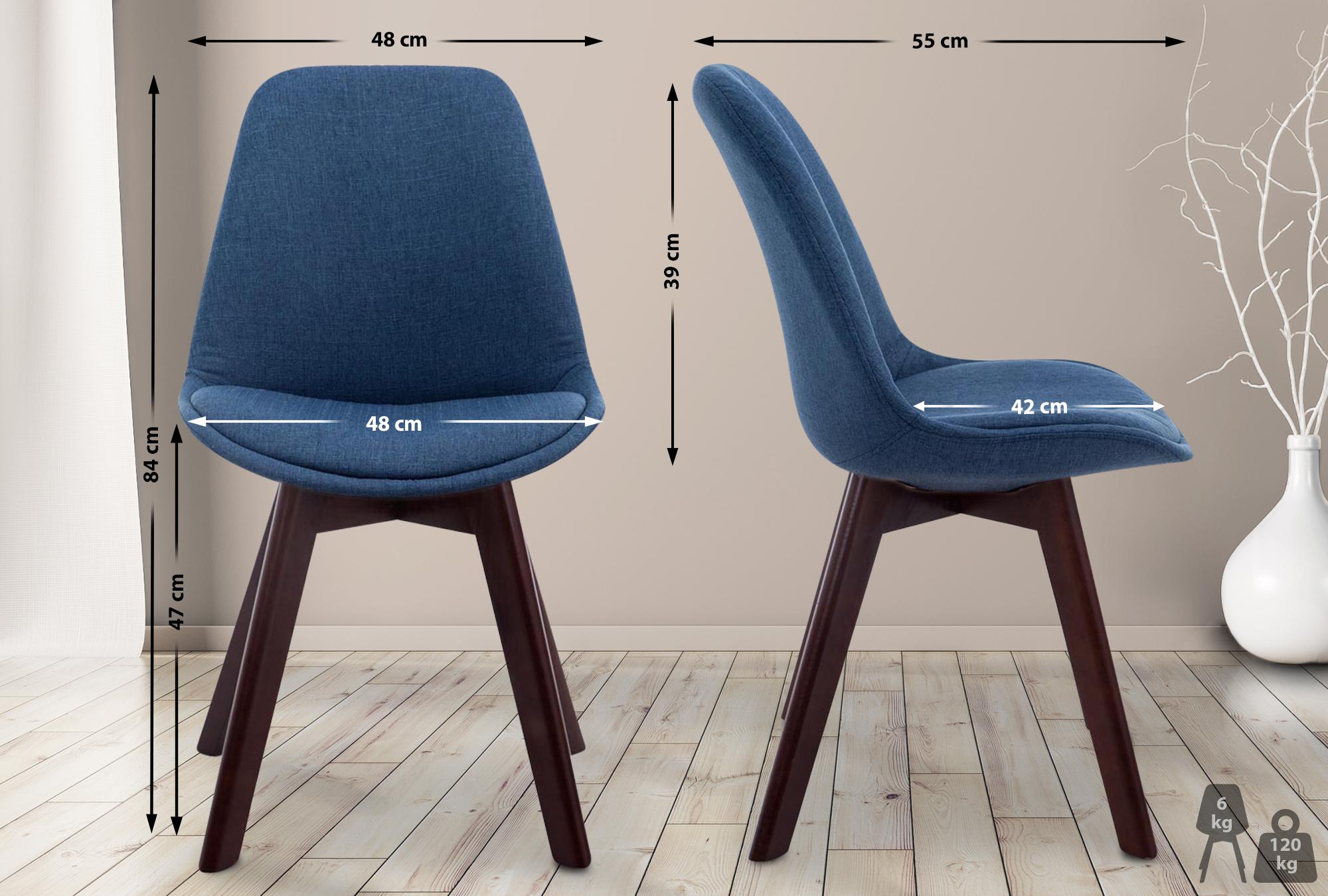 Silla De Comedor Borneo V2 En Tela