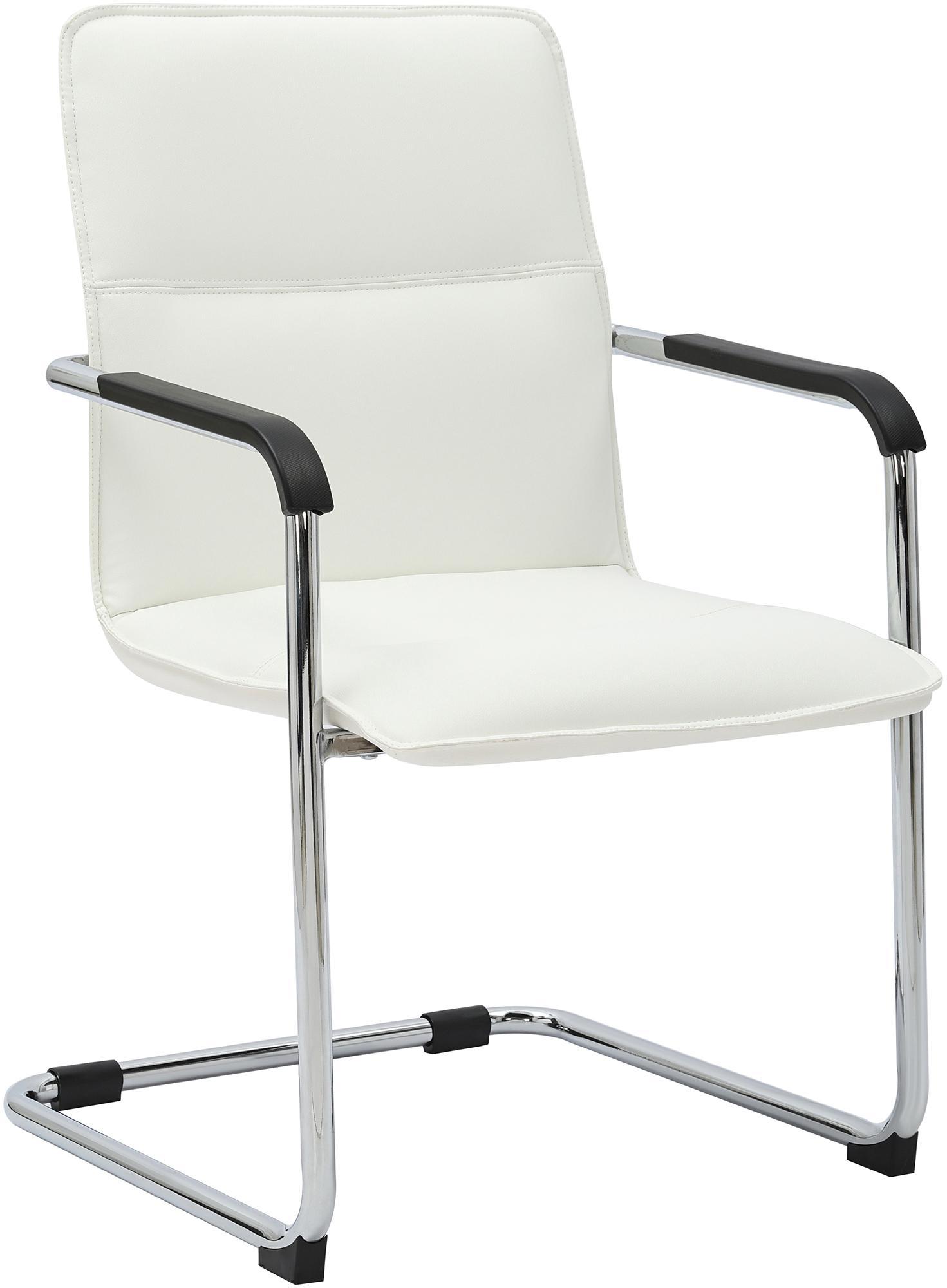 Silla voladiza Seattle de piel sintetica