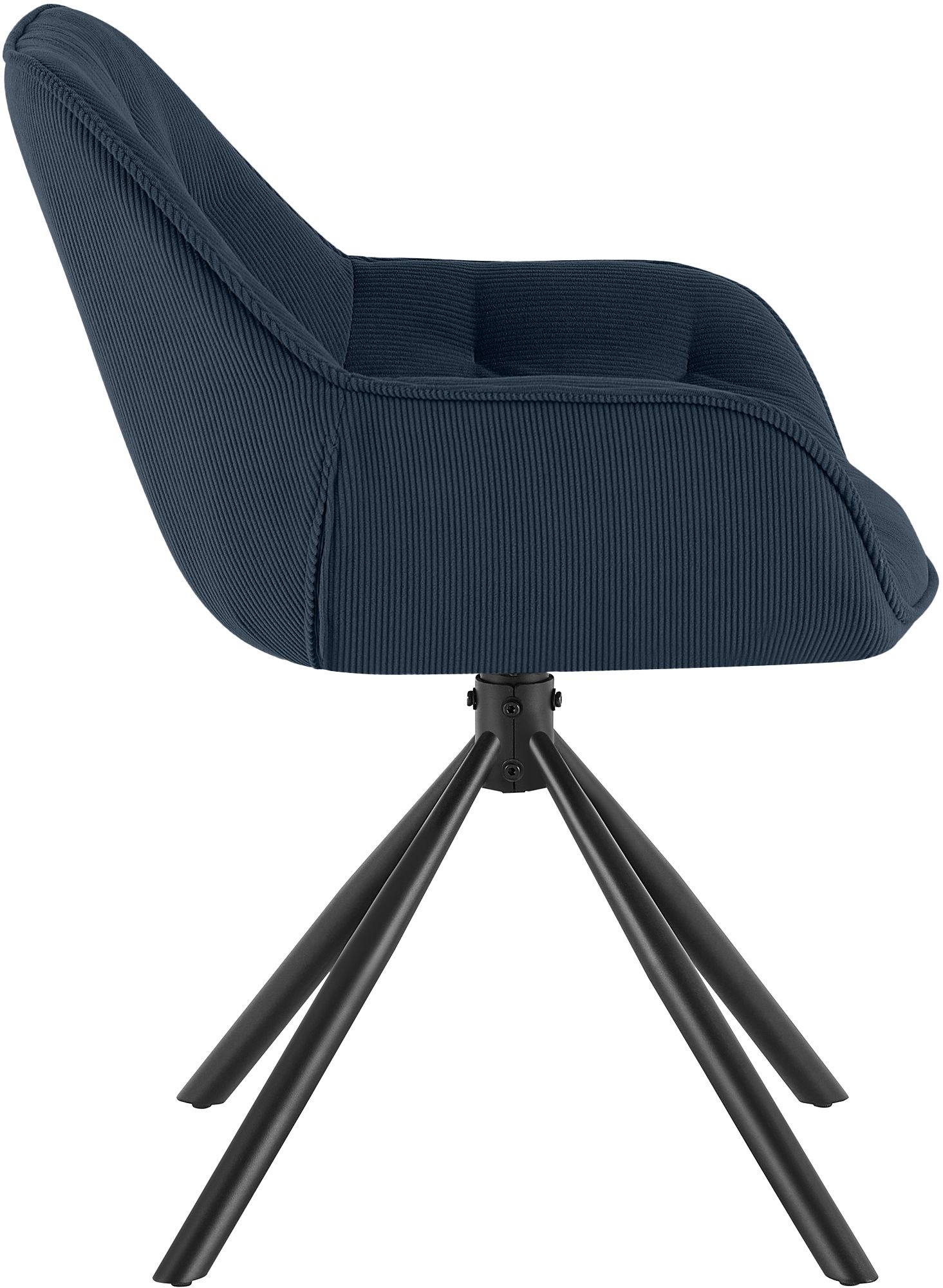 Silla de comedor Rimio de pana