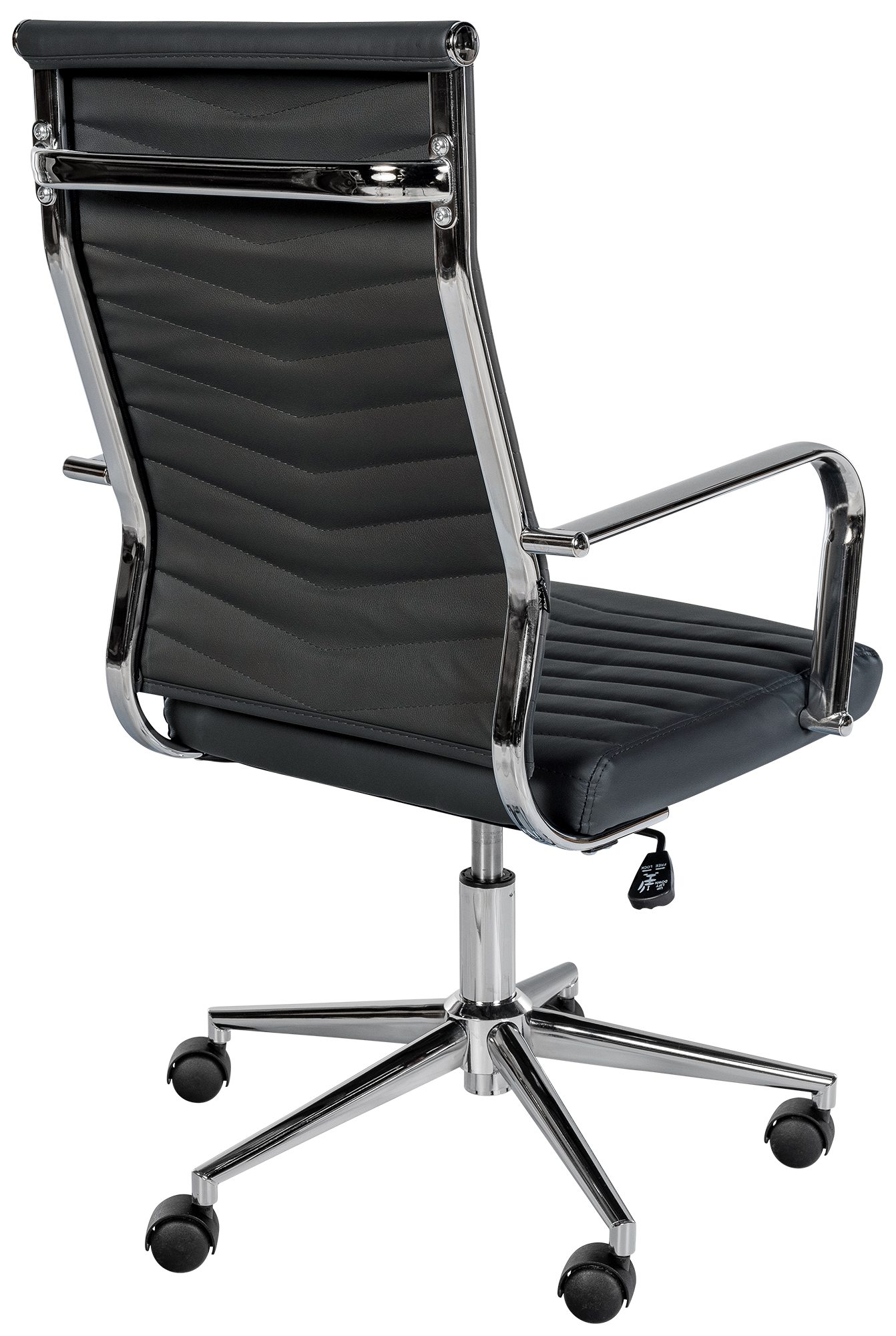 Silla de oficina de piel sintética Canby