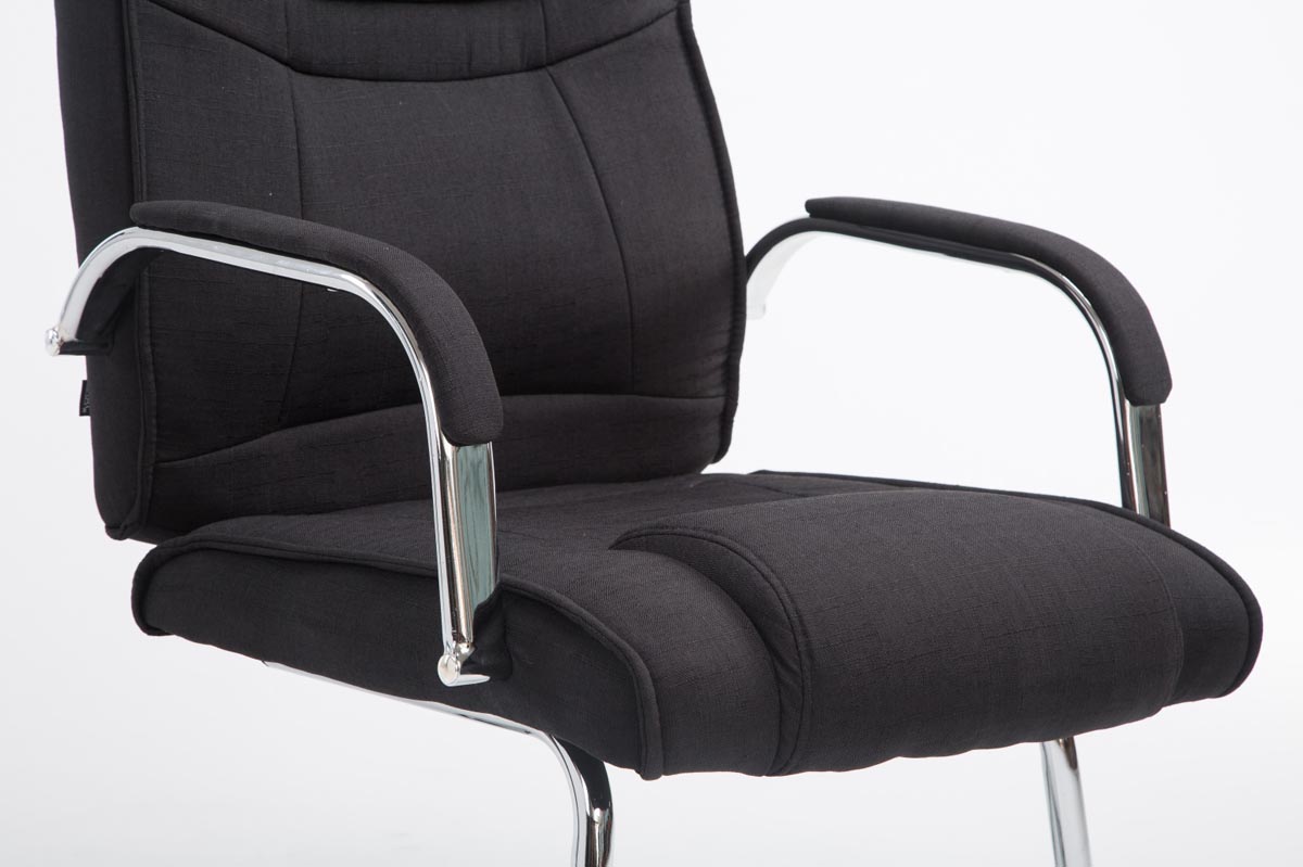 Silla Cantiléver XXL Attila Tapizada en Tela