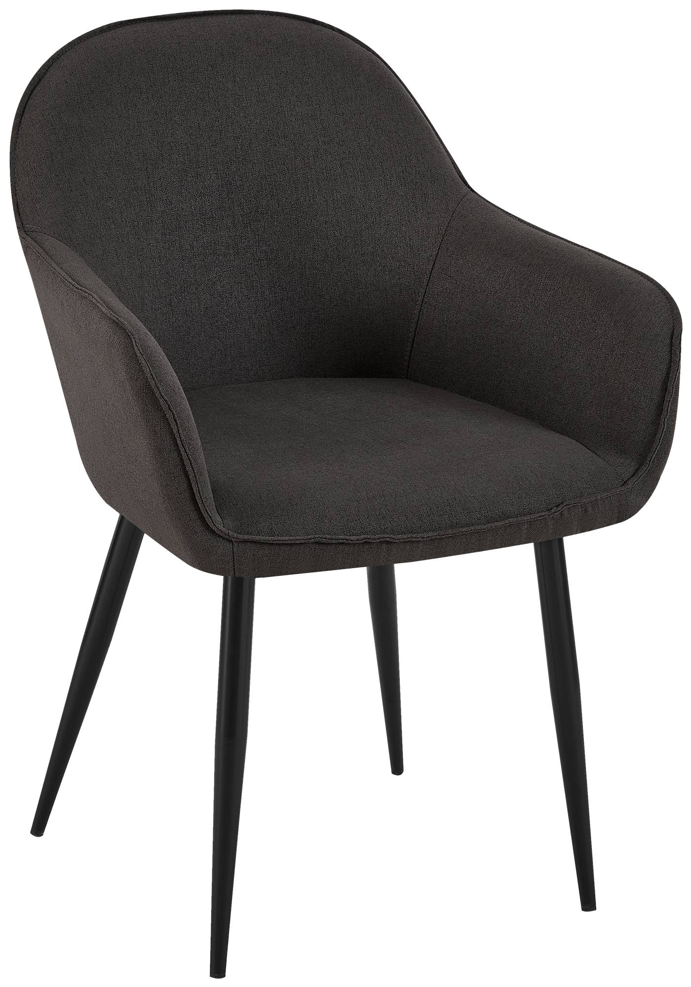 Silla de comedor Boise tapizada en tela
