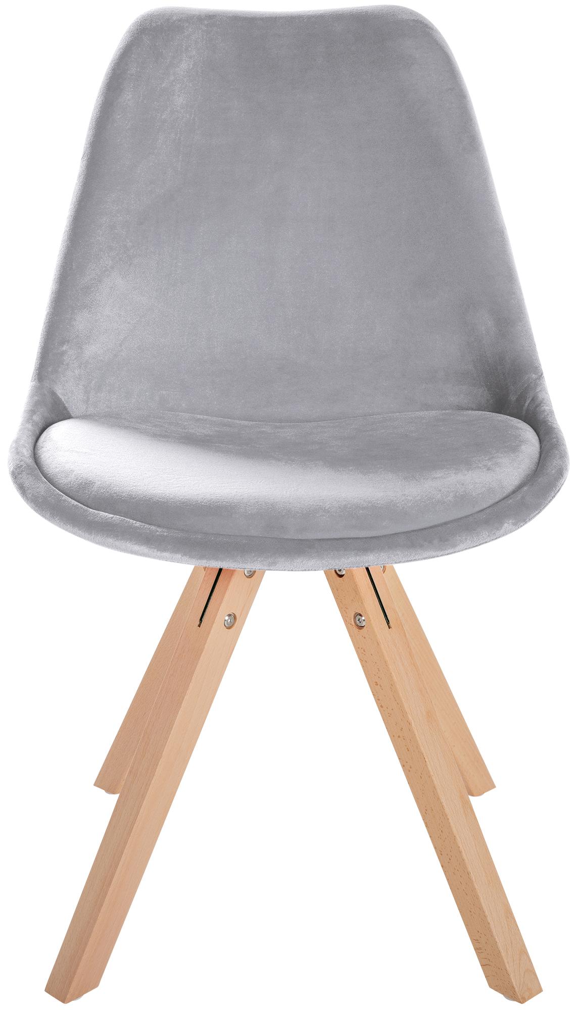 Pack de 4 sillas de salón Sofia en terciopelo