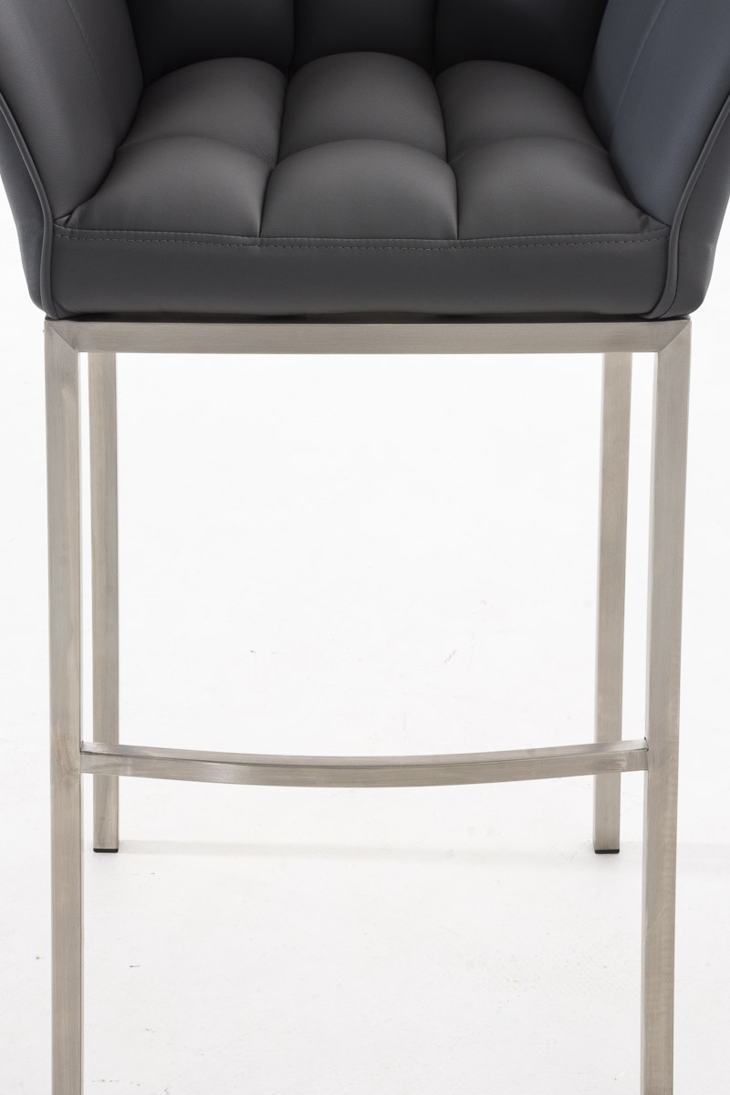 Taburete de bar Damaso cuero sintético con base de cuatro patas