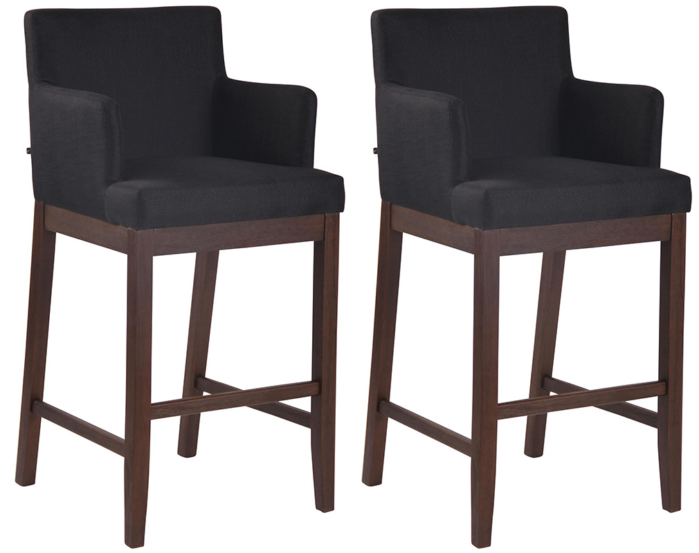 Set De 2 Taburetes Laredo Tapizados En Tela