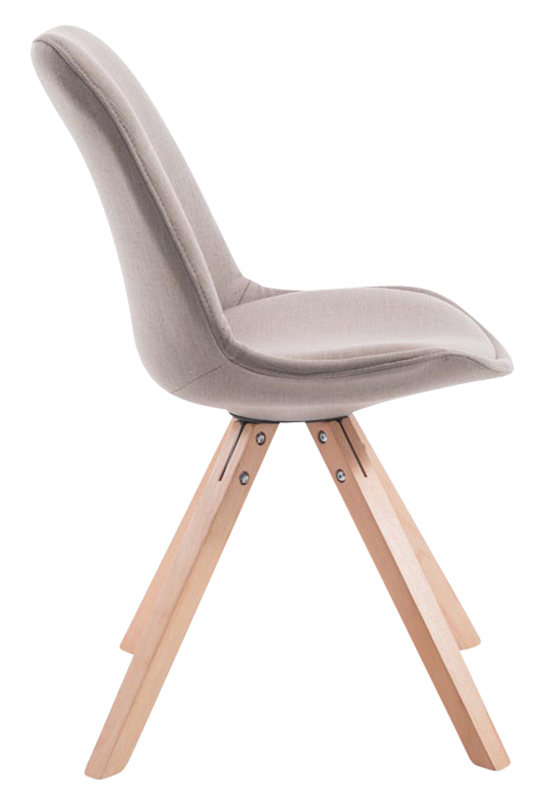 Pack de 4 sillas de comedor Toulouse Square en tela