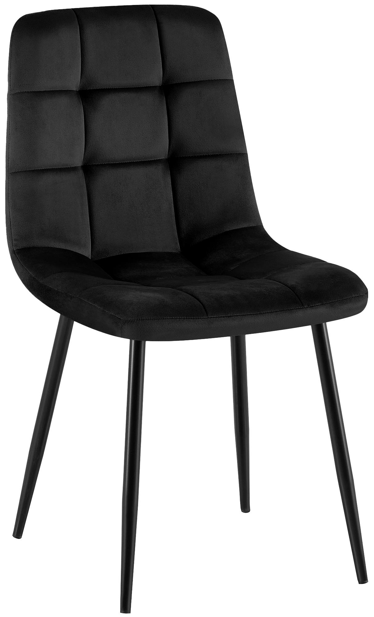 Silla de comedor Antibes tapizada en terciopelo