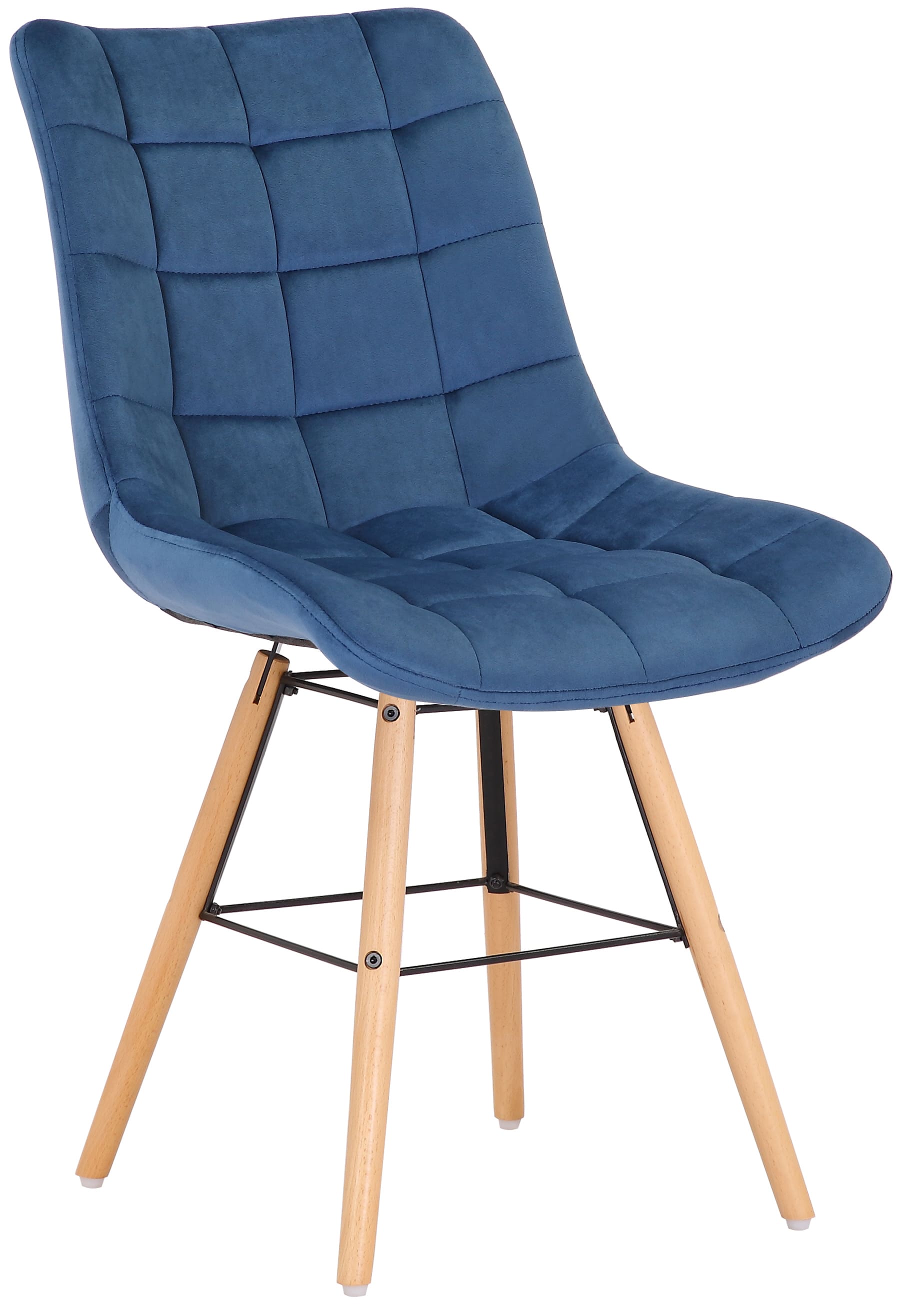 Silla de comedor Leni en terciopelo