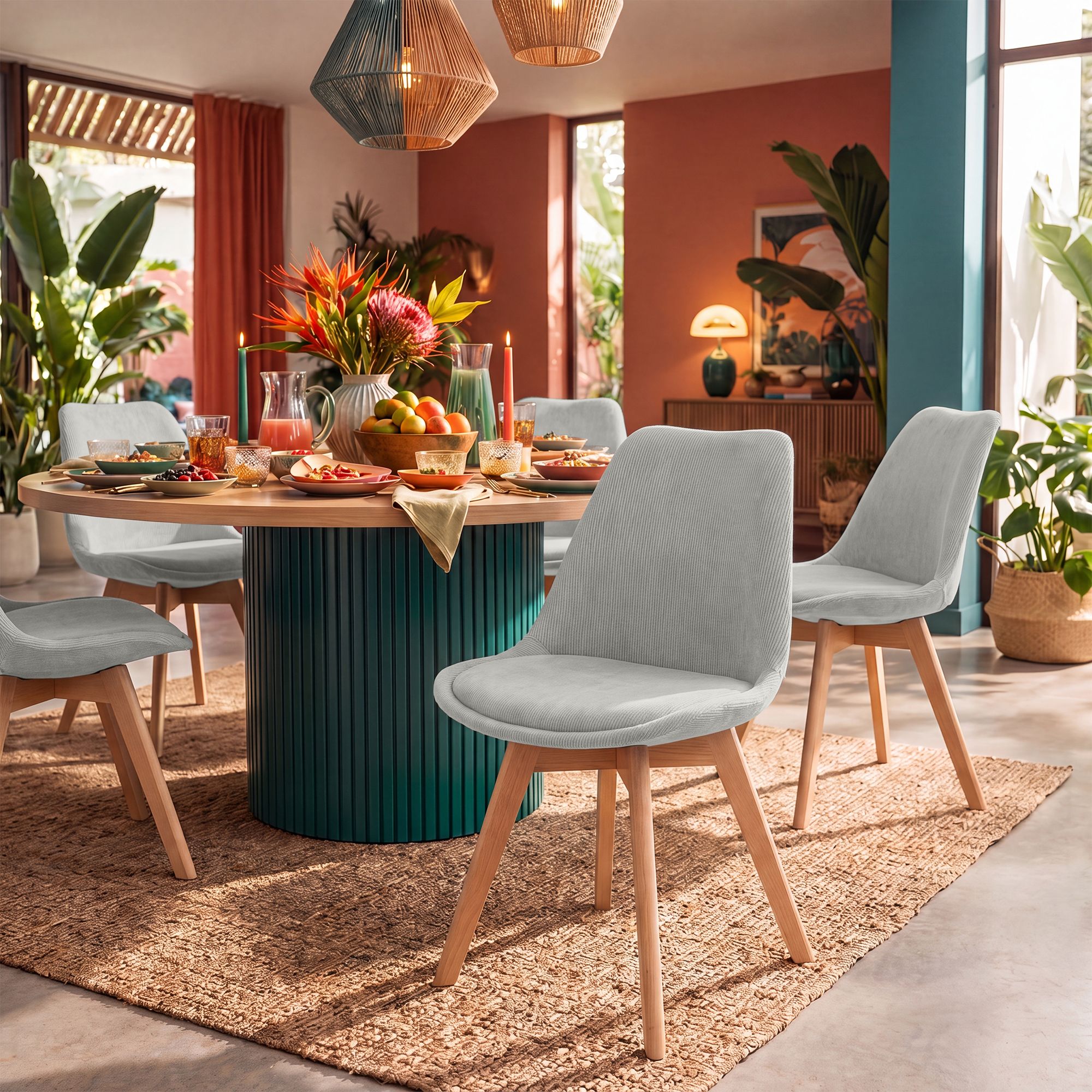 Silla de comedor Linares elegante, cómoda y fácil de limpiar Ideal para tu hogar