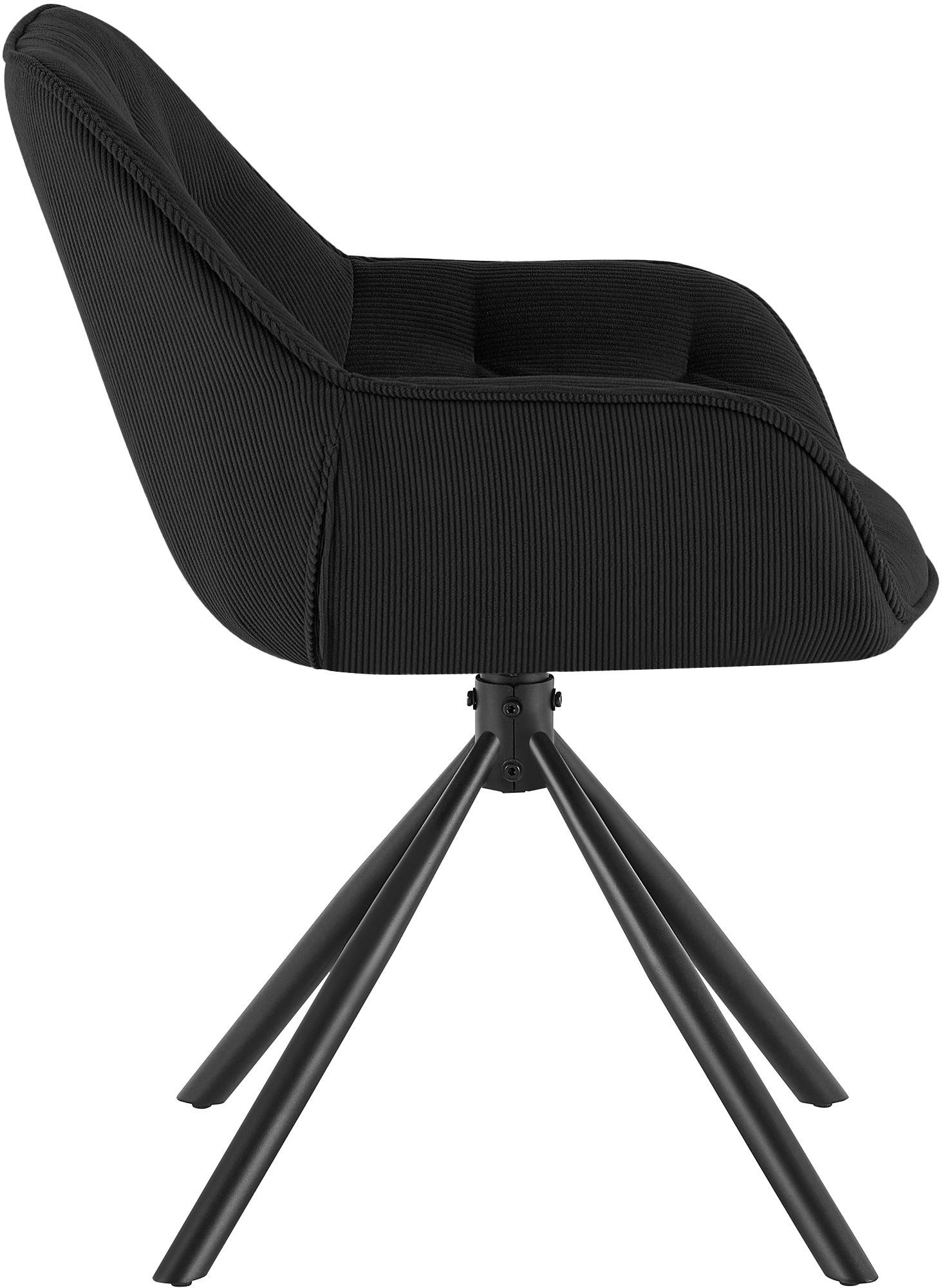 Silla de comedor Rimio de pana