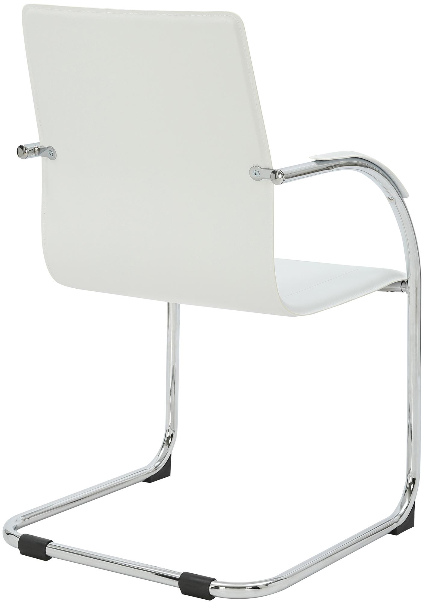 Silla cantilever Noeleen de piel sintetica