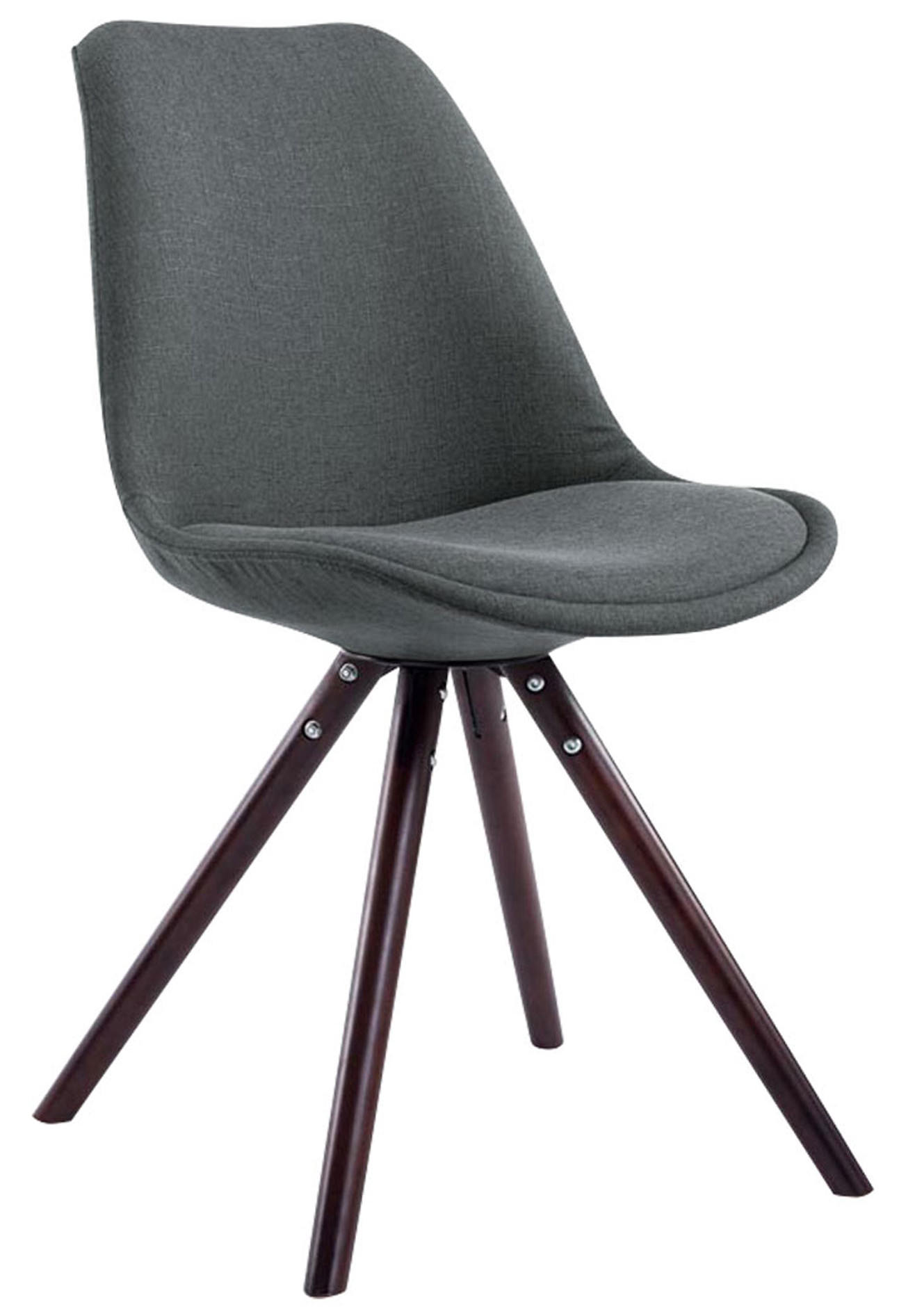 Set de 4 sillas de comedor Toulouse en tela