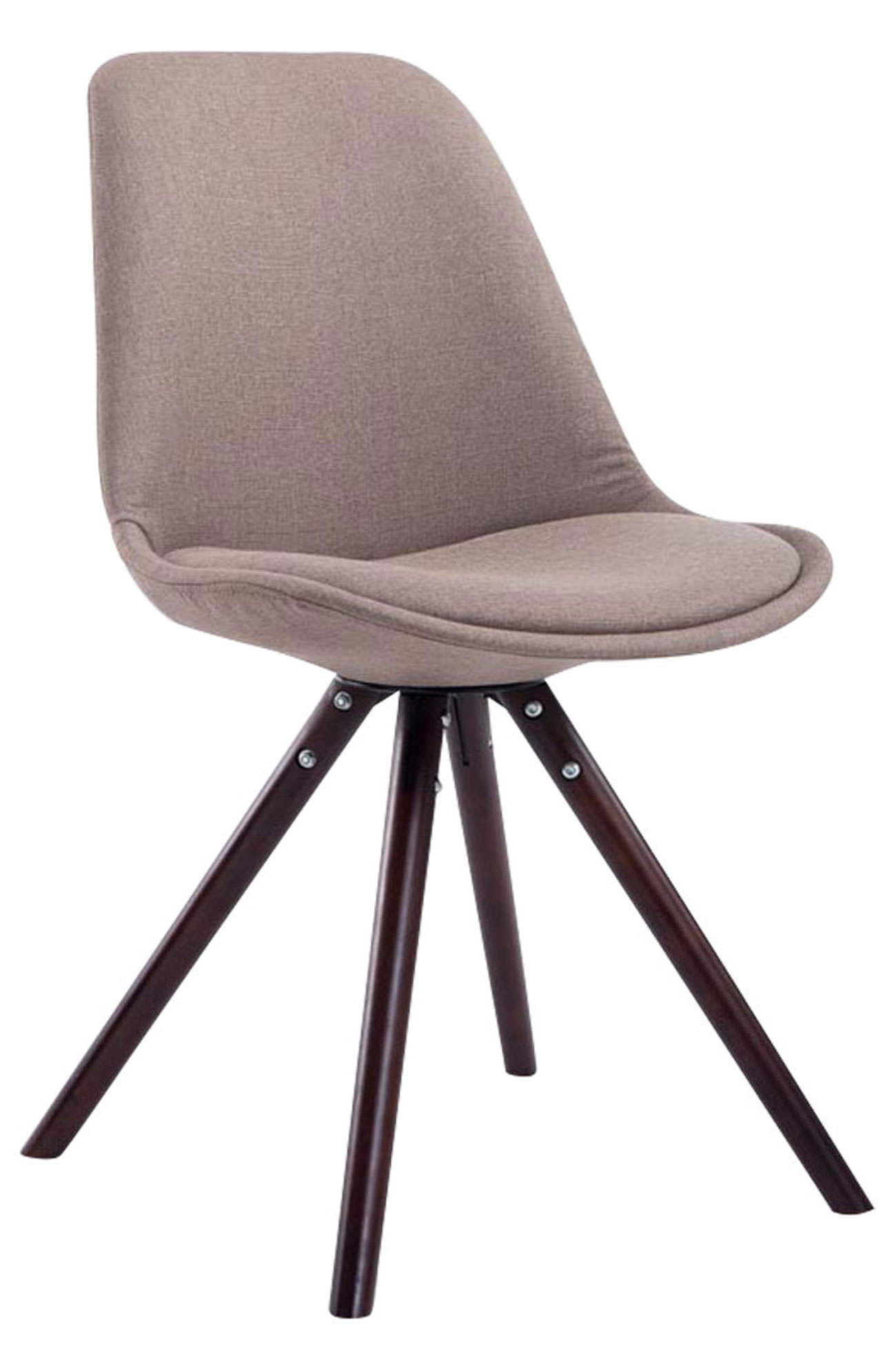 Set de 4 sillas de comedor Toulouse en tela