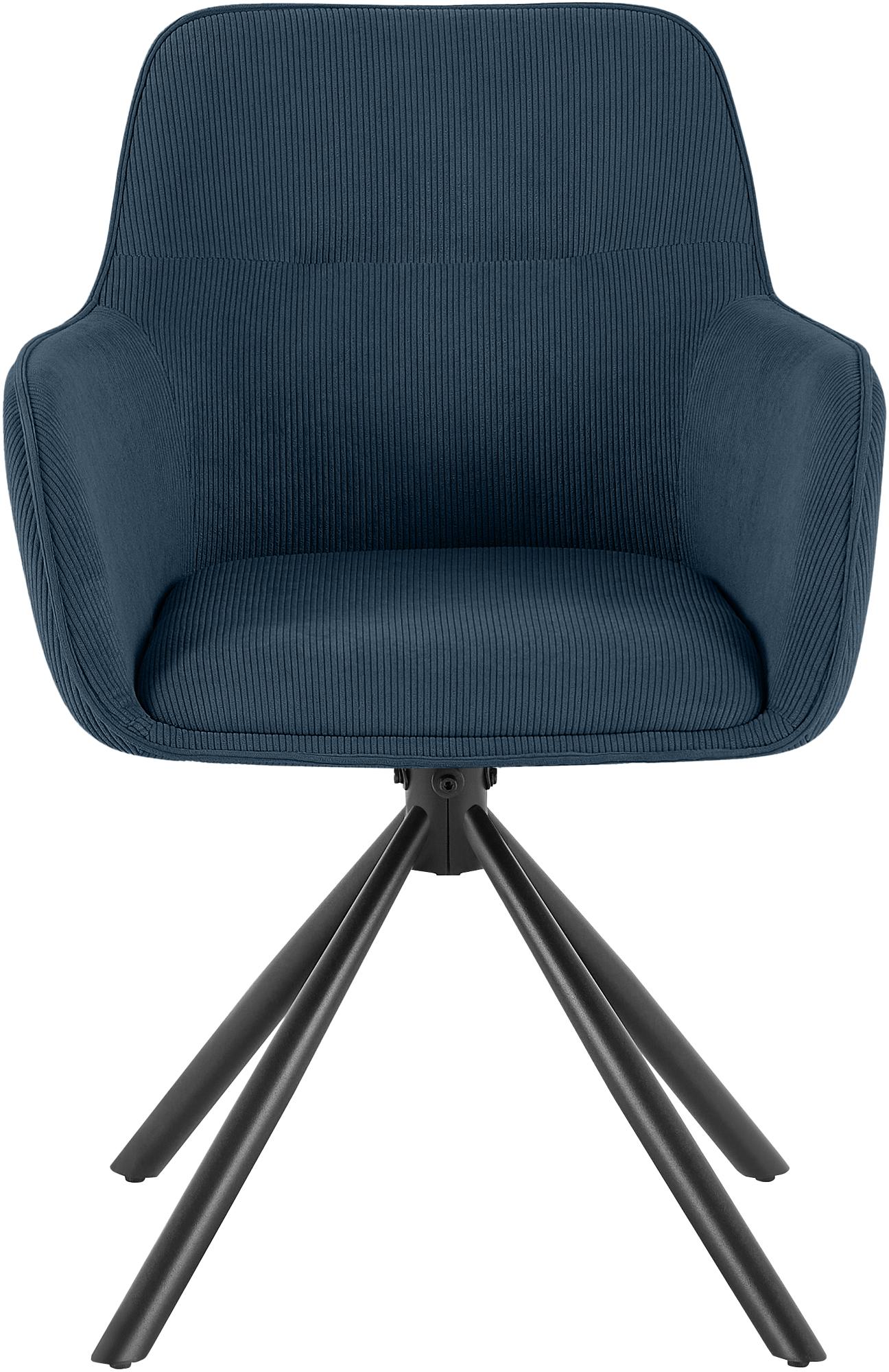 Silla de comedor Tipton de pana