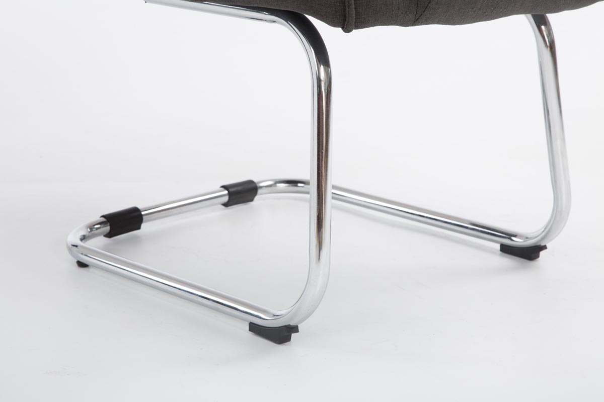 Silla Cantiléver XXL Attila Tapizada en Tela