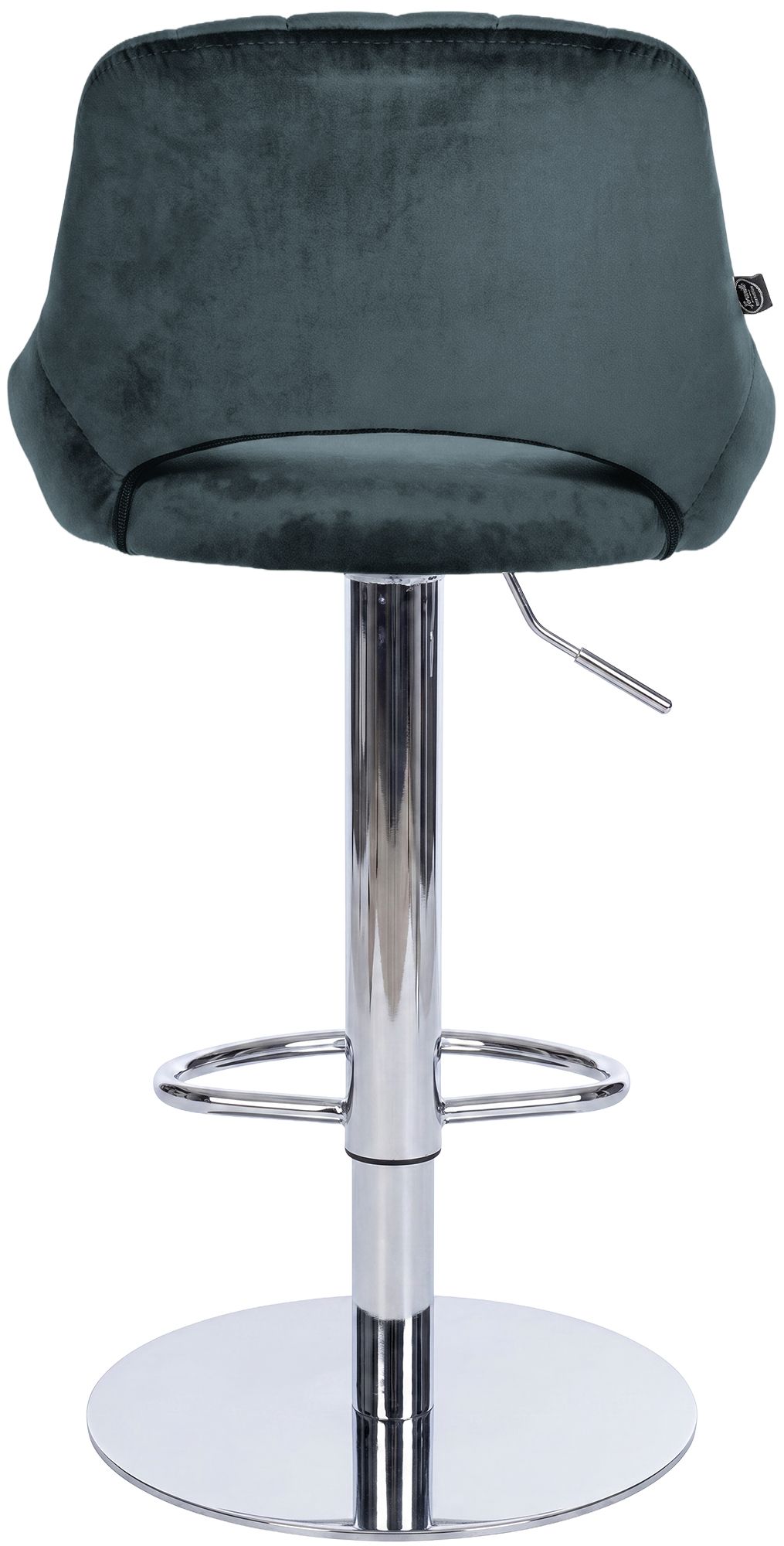 Taburete de bar Milet con estructura resistente cromada