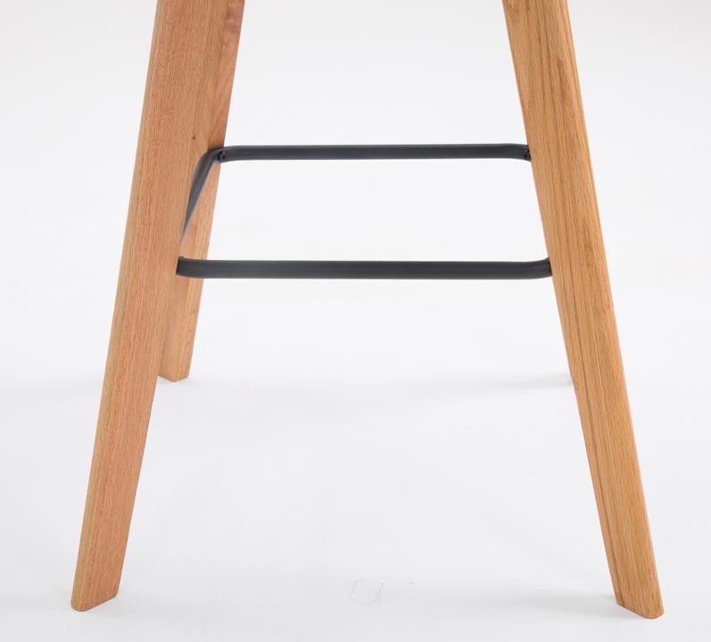 Set De 2 Taburetes De Bar Metz Con Asiento En Polipropileno