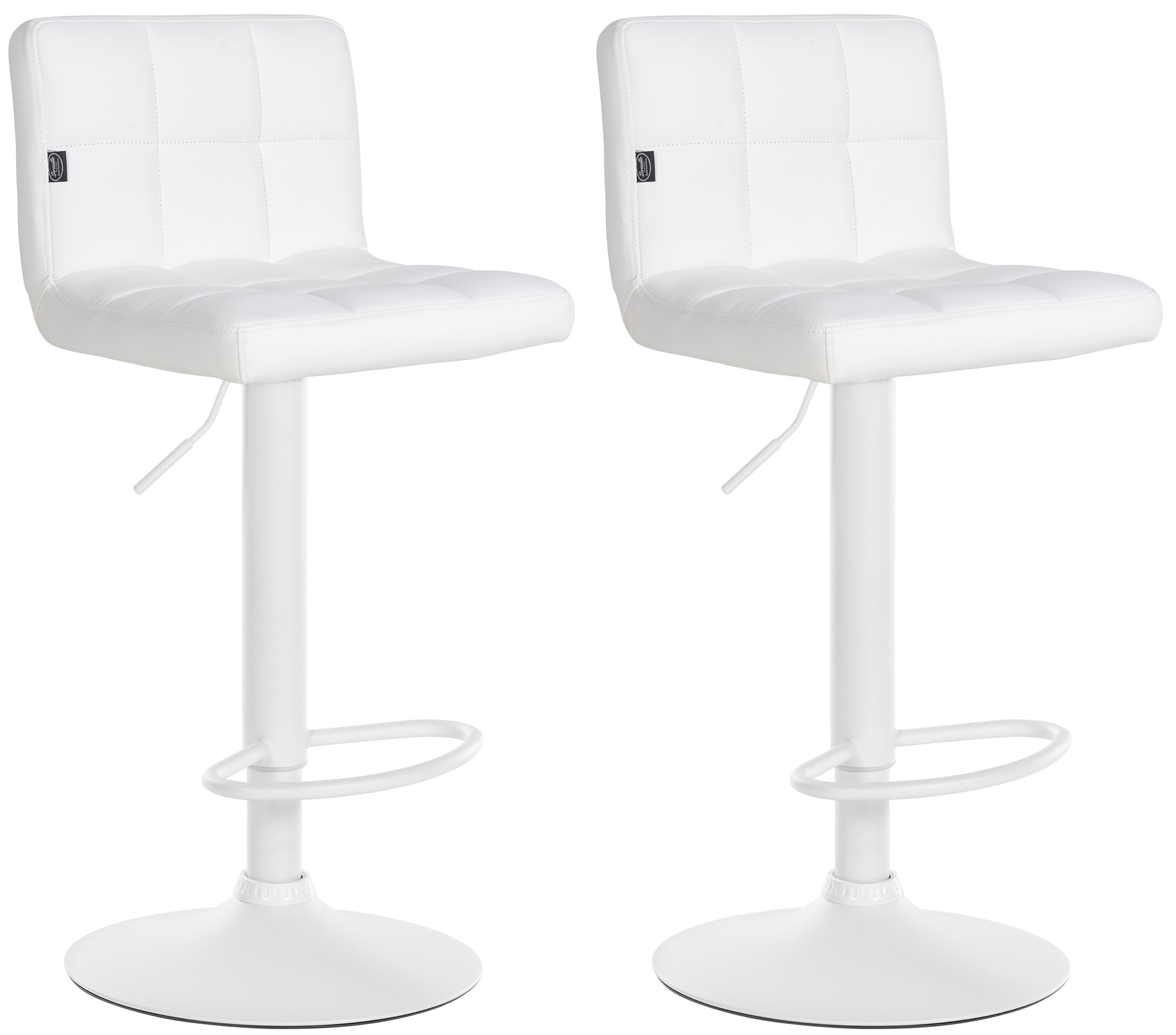 Set de 2 Taburetes de bar Feni en polipiel