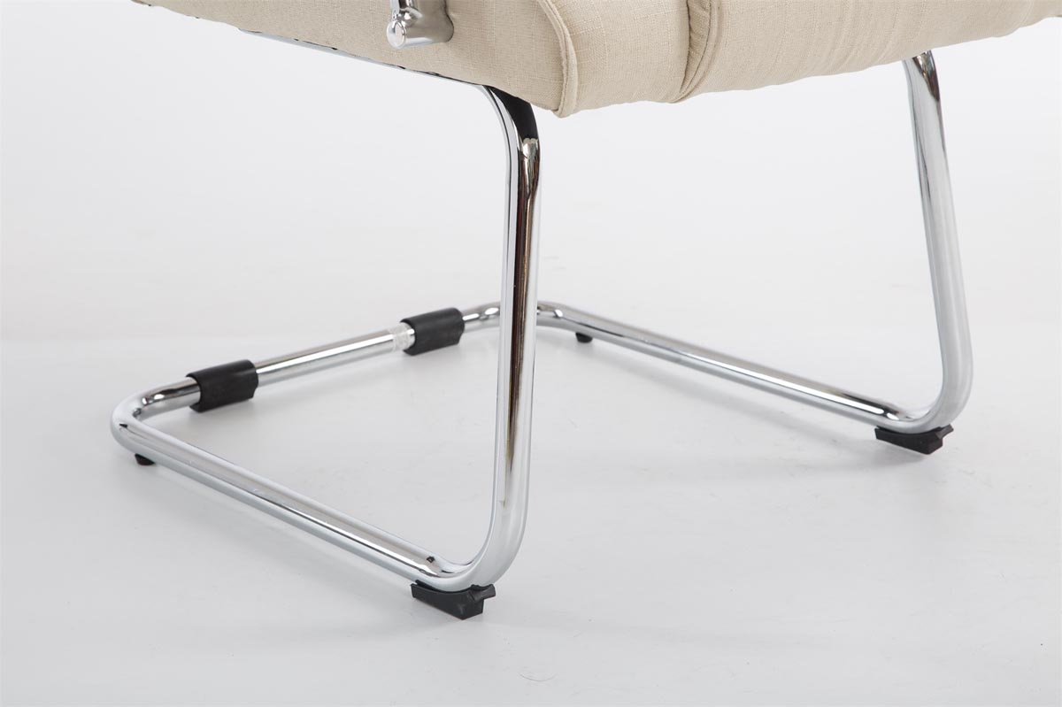 Silla Cantiléver XXL Attila Tapizada en Tela