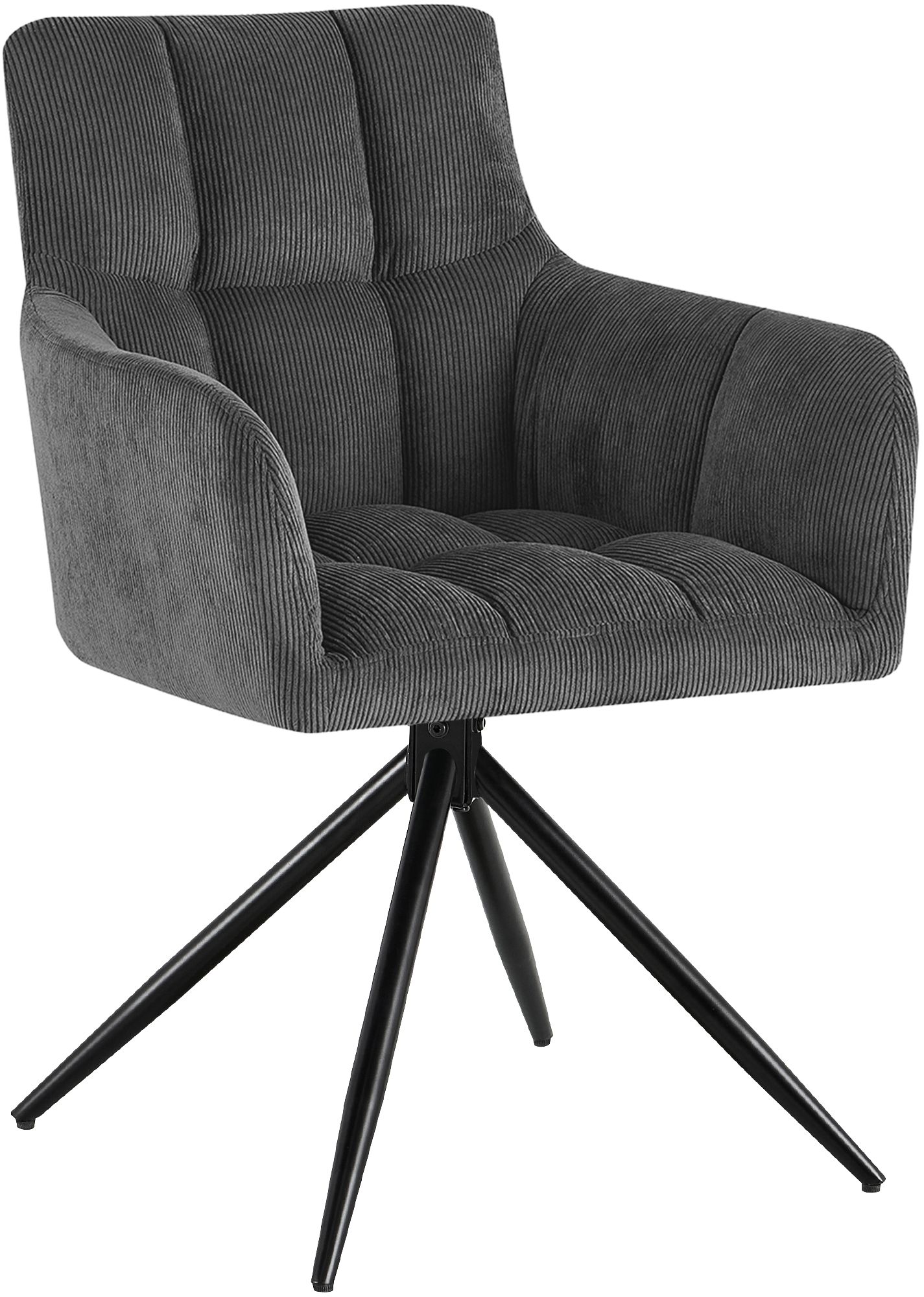 Silla de comedor Jonah de pana