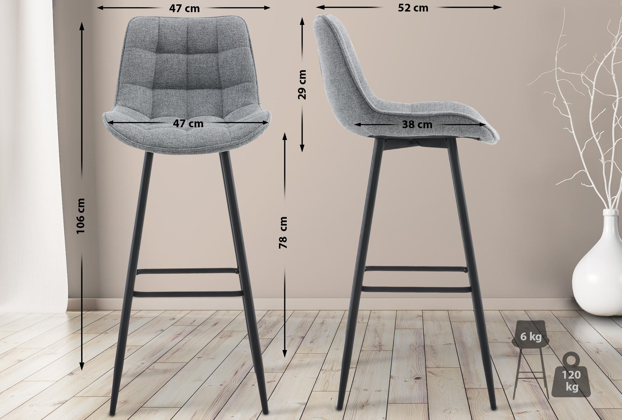 Set de 2 Taburetes de bar Dartford