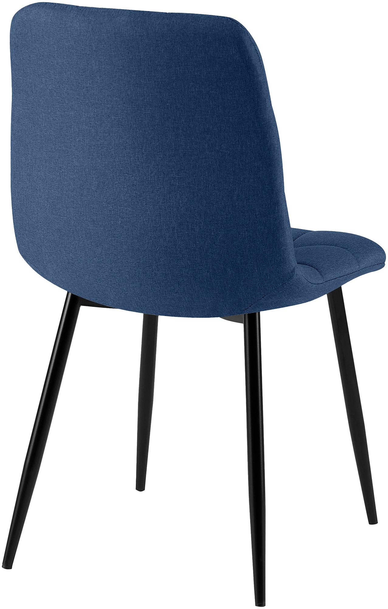 Juego de 4 sillas de comedor Antibes tapizadas en tela