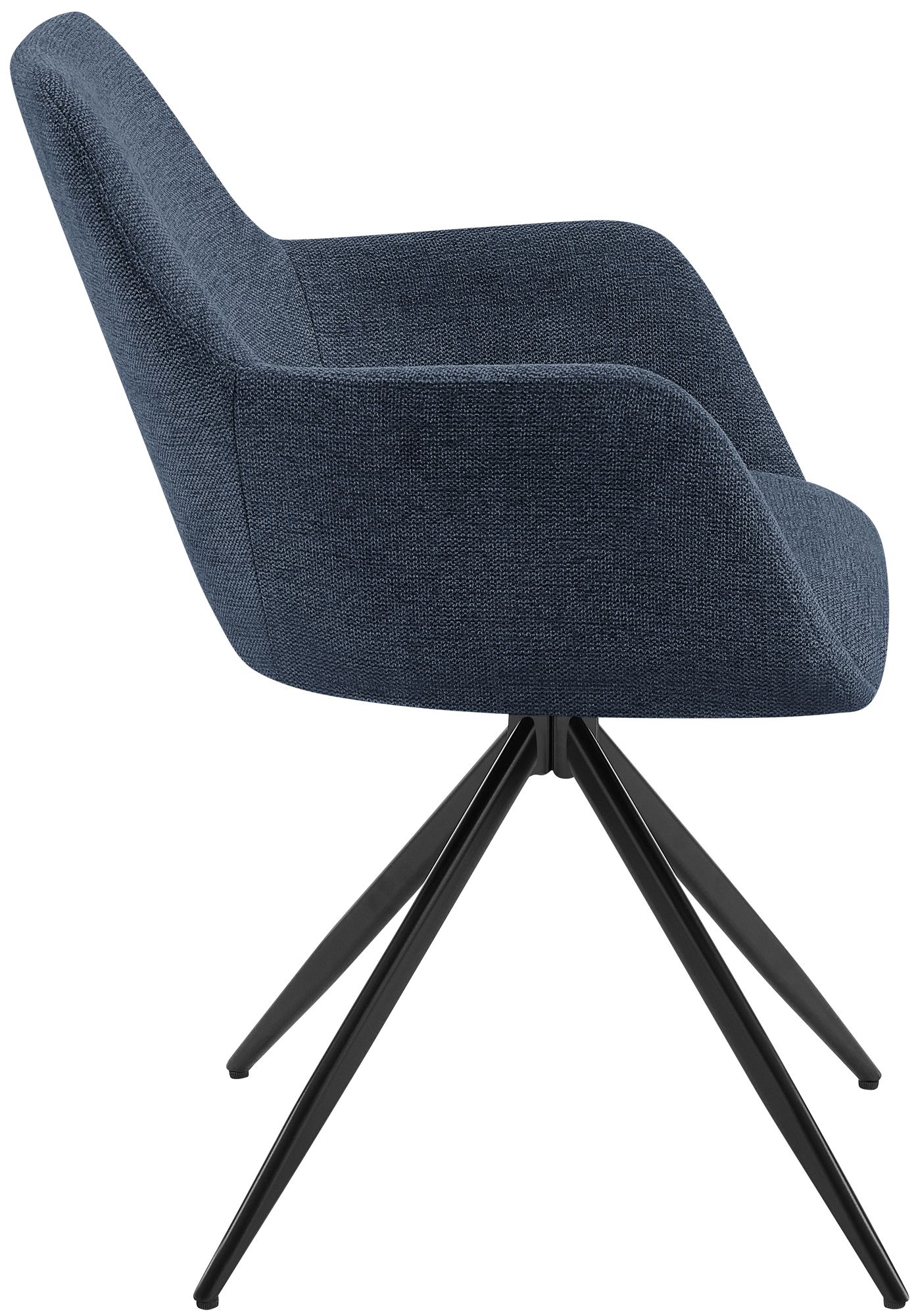 Silla de comedor Olema tapizada en tela