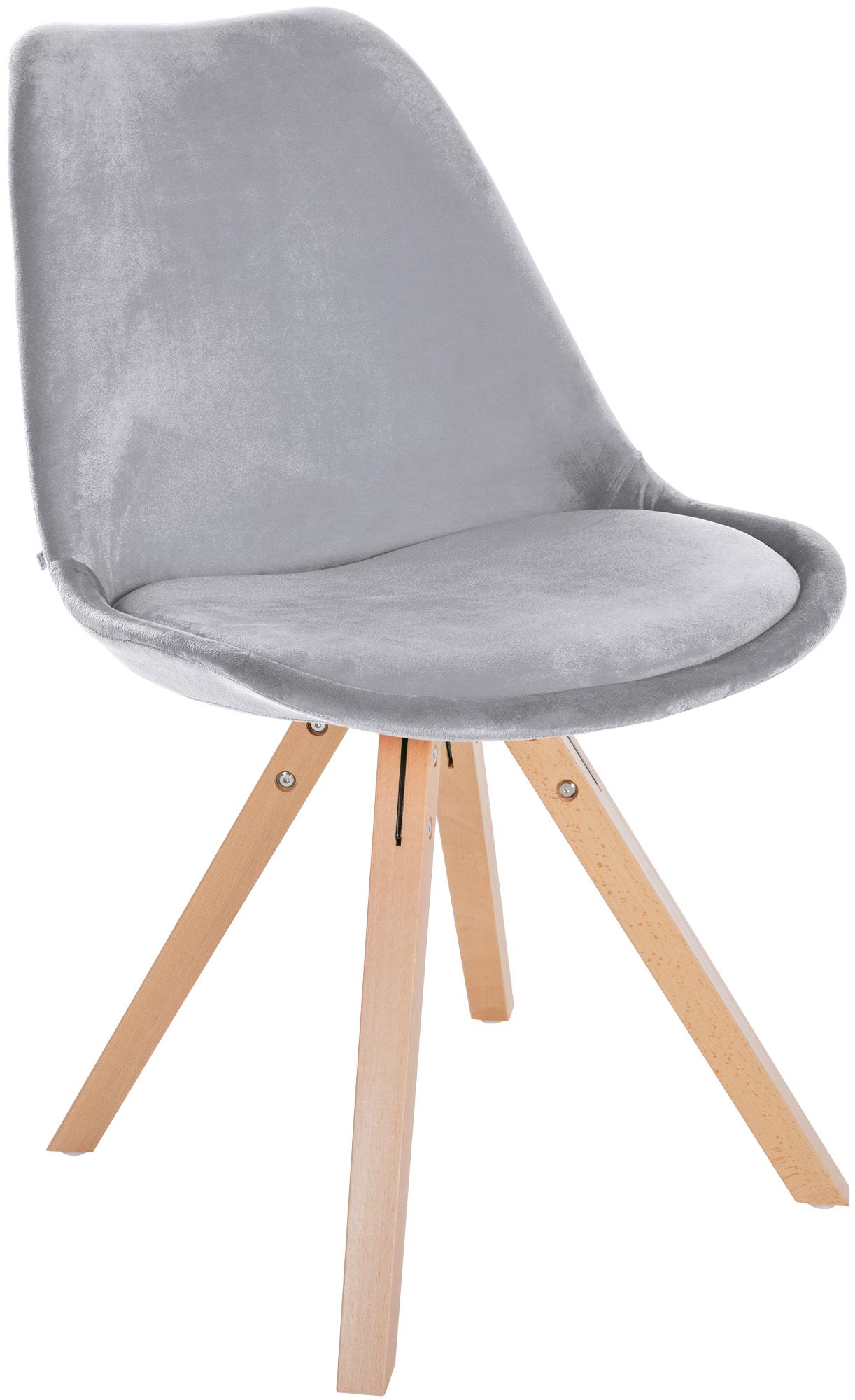 Pack de 4 sillas de salón Sofia en terciopelo