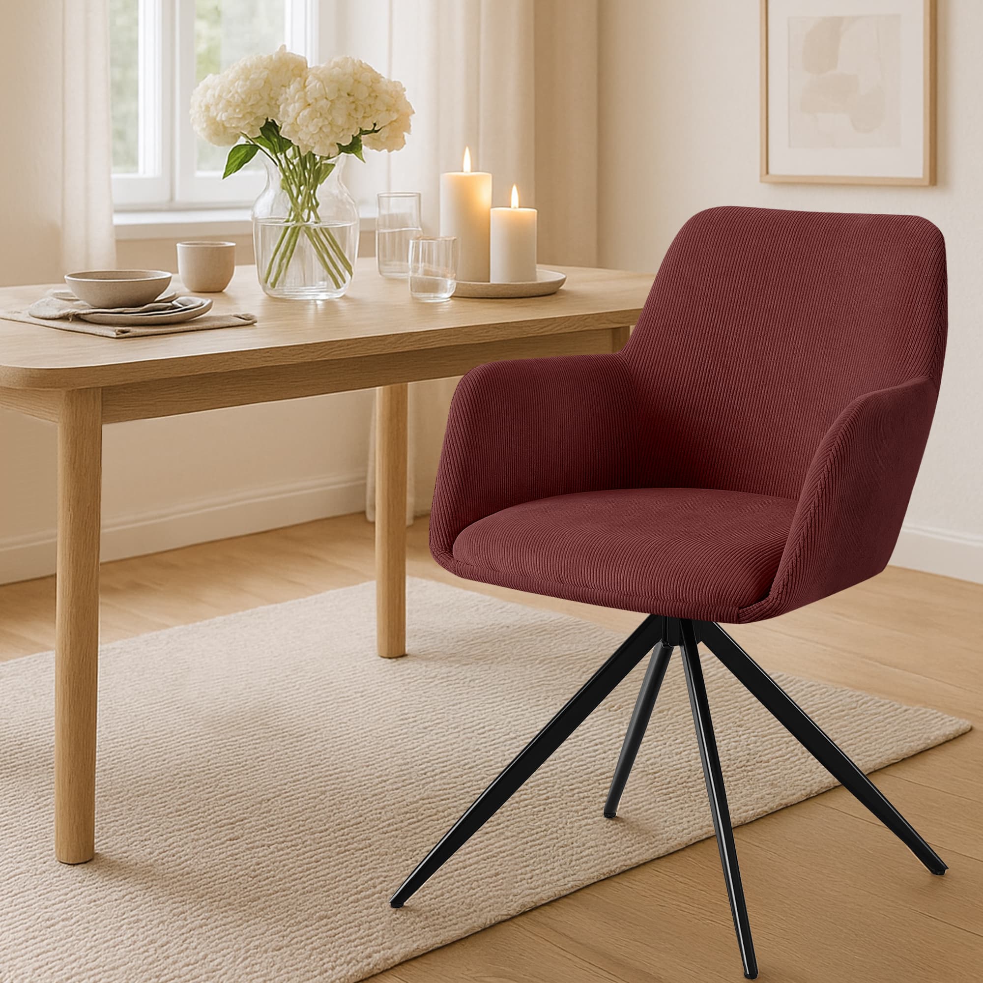 Silla de comedor Olema Cord