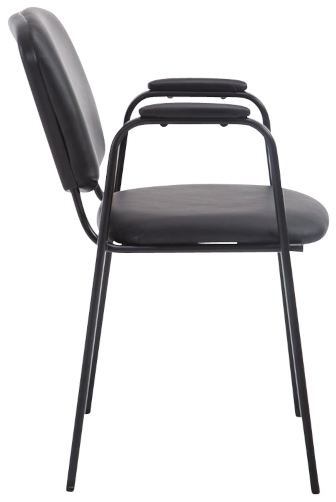 Set de 4 sillas apilables Ken Pro de piel sintética