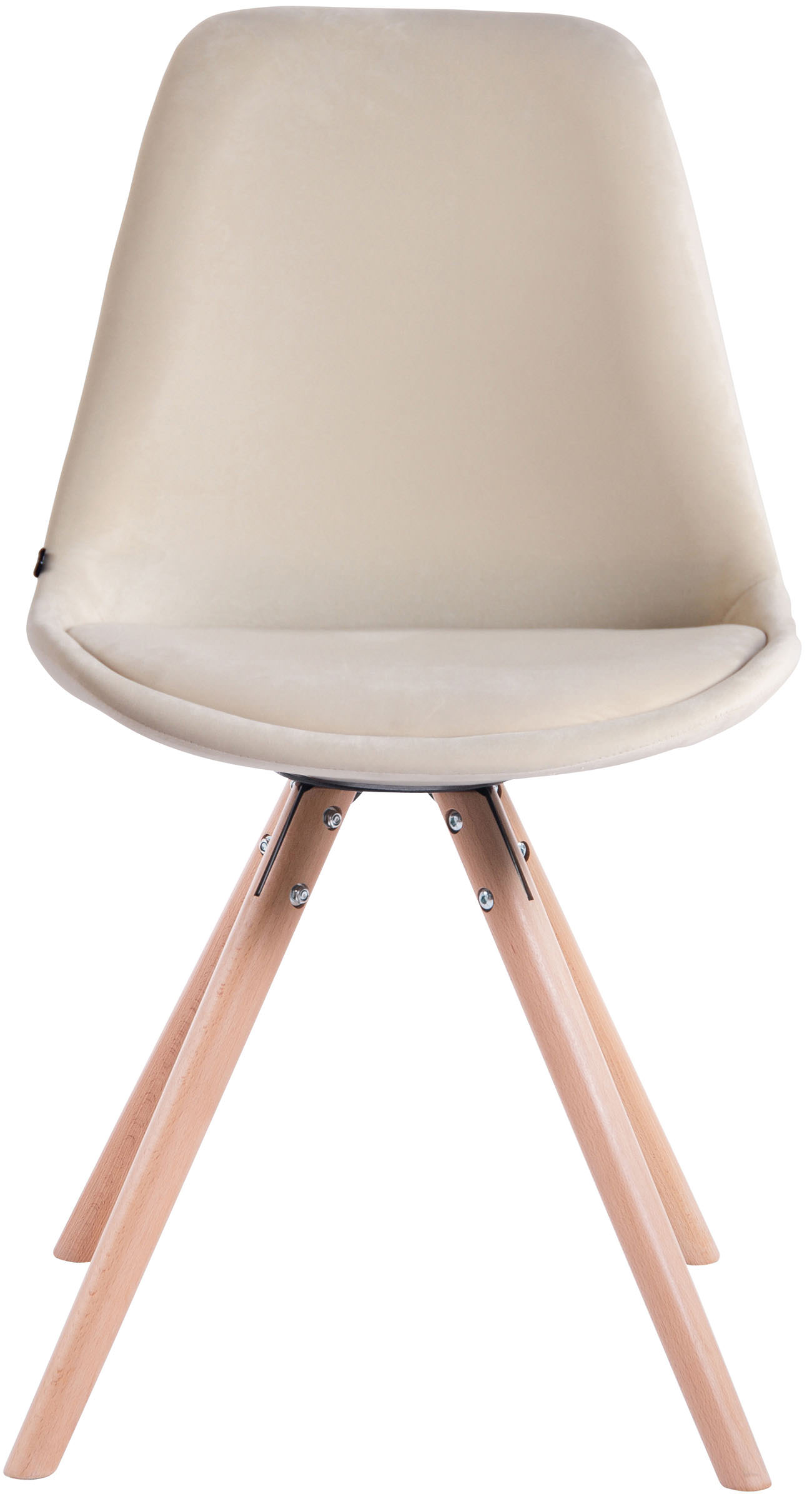Set de 4 sillas de comedor Toulouse Rund en terciopelo