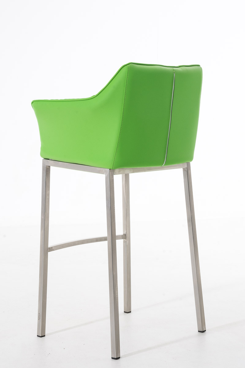 Taburete de bar Damaso cuero sintético con base de cuatro patas