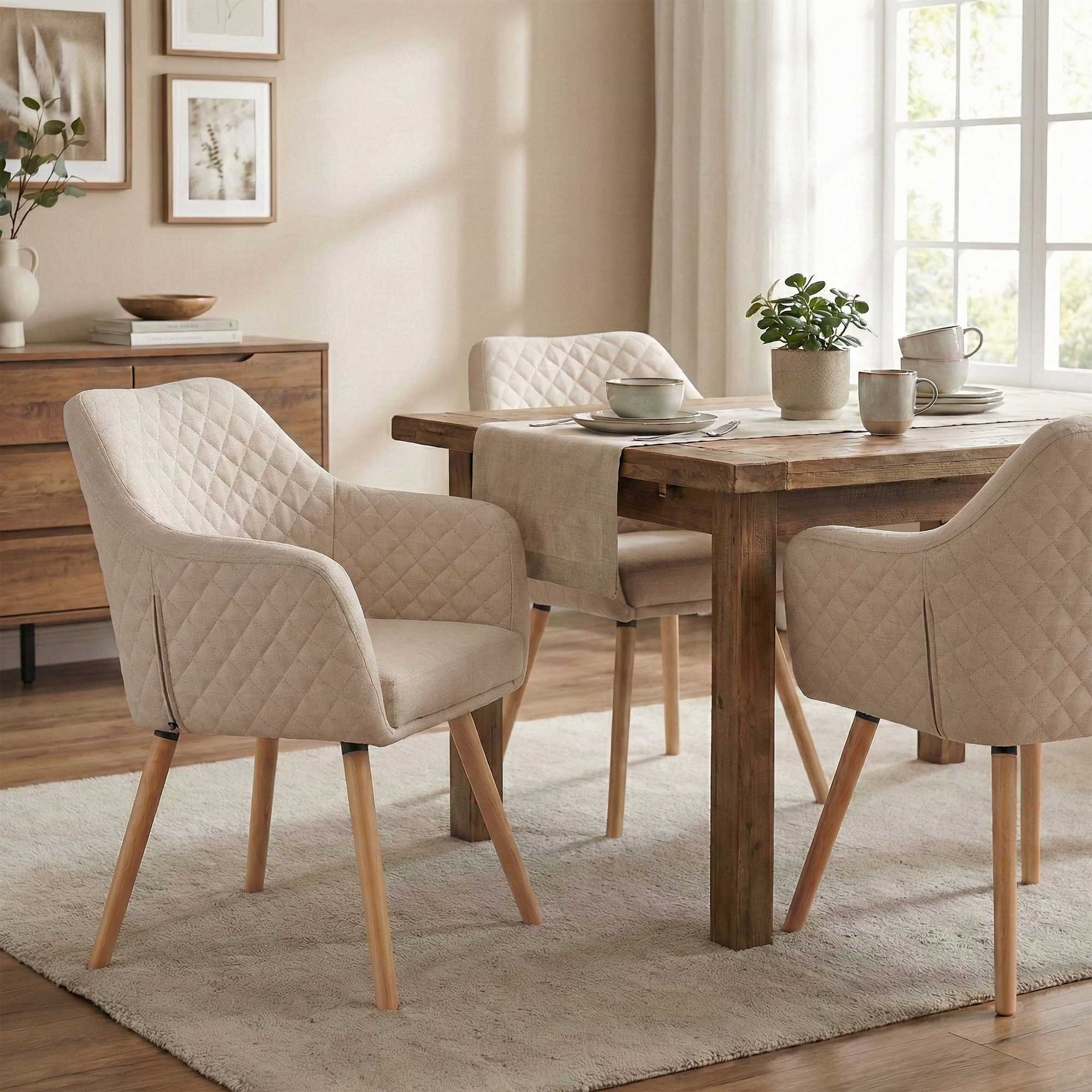Silla de comedor Gent tela