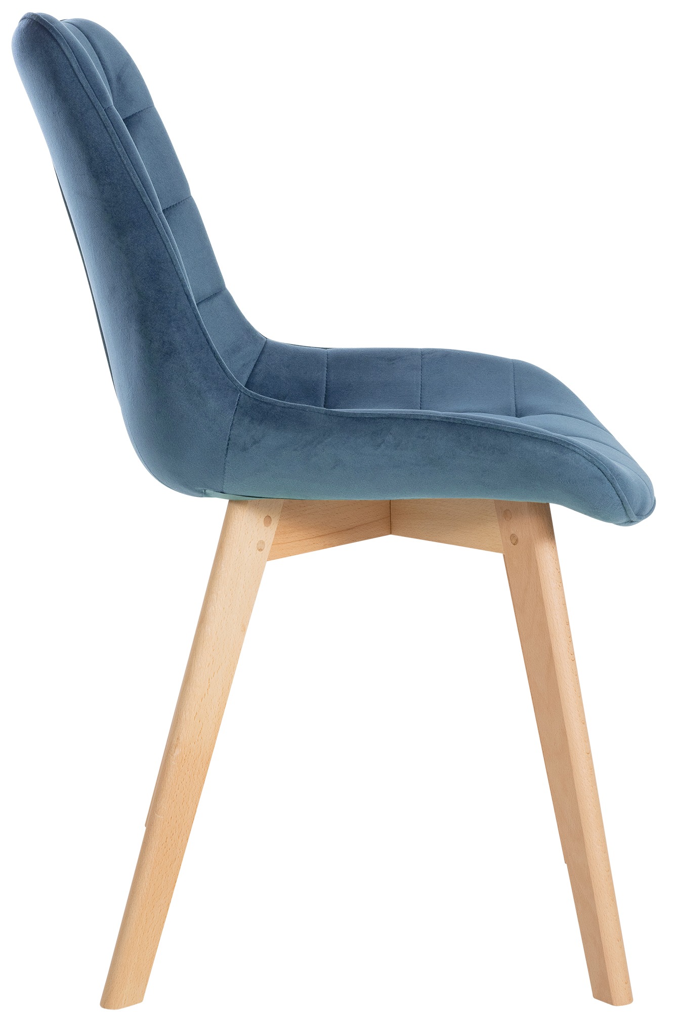 Silla de comedor Brook en terciopelo