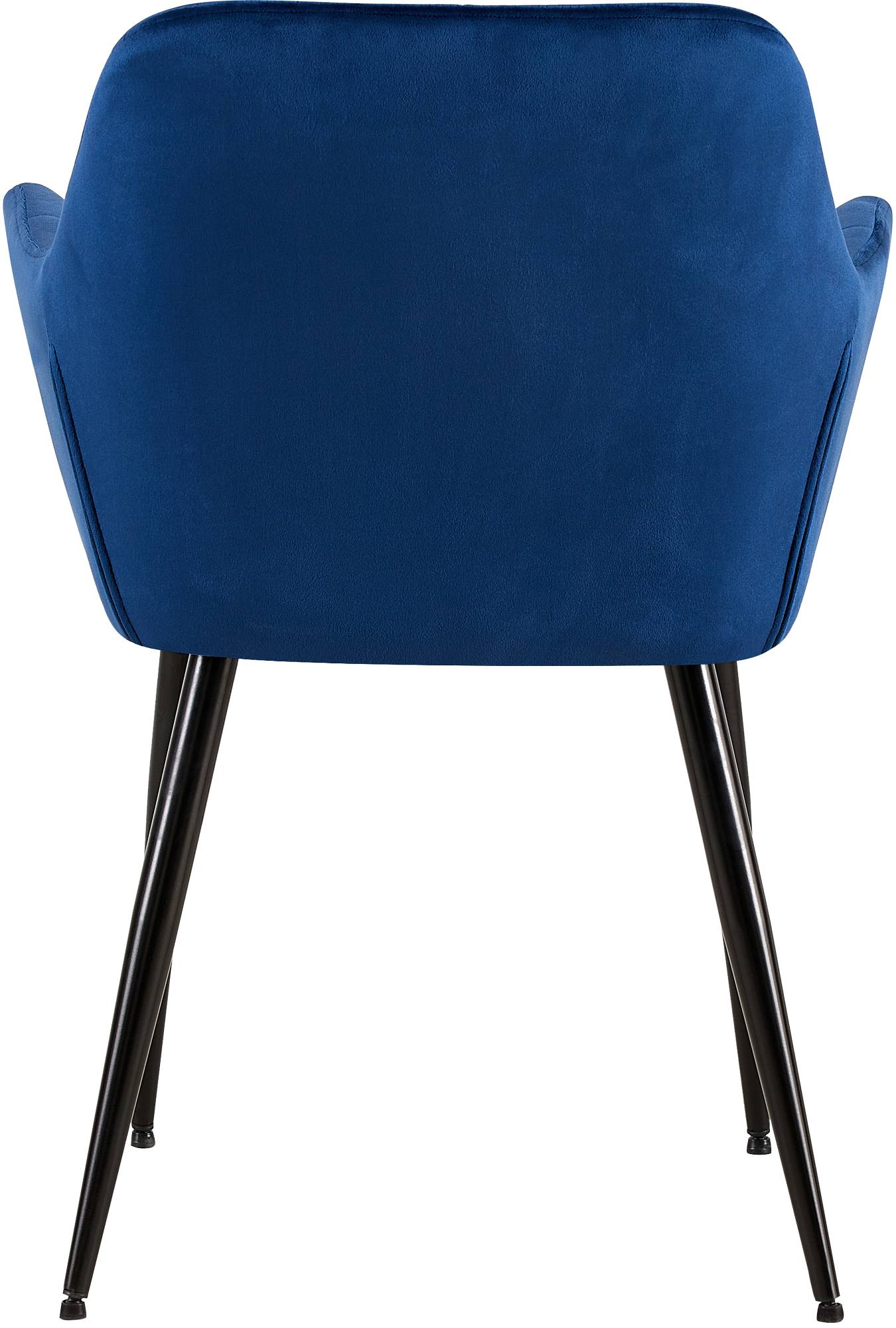 Silla de salón Emia en terciopelo
